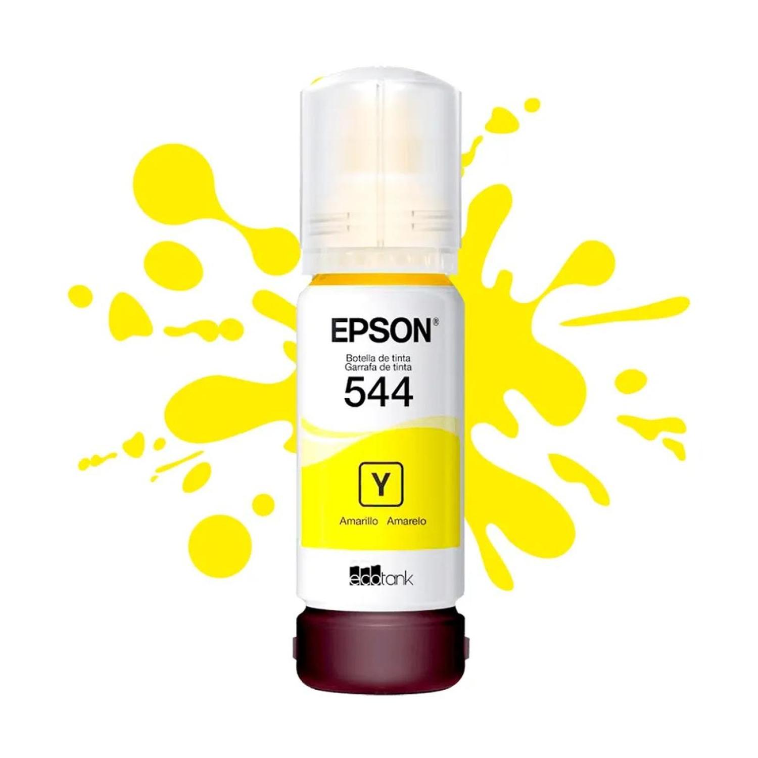 BOTELLA DE TINTA EPSON AMARILLA T544 - 4