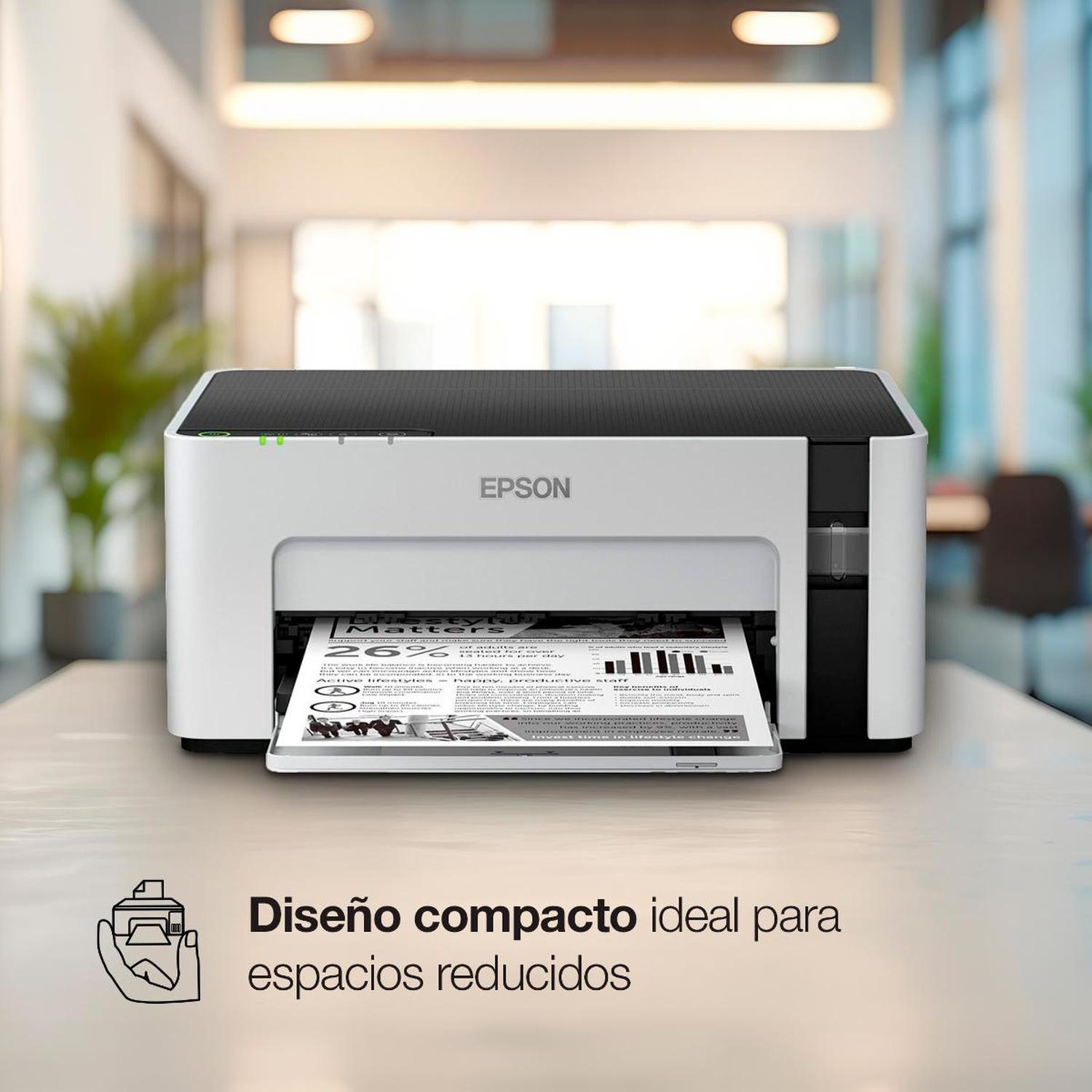IMPRESORA EPSON ECOTANK M1120 WI-FI BLANCO Y NEGRO - 4