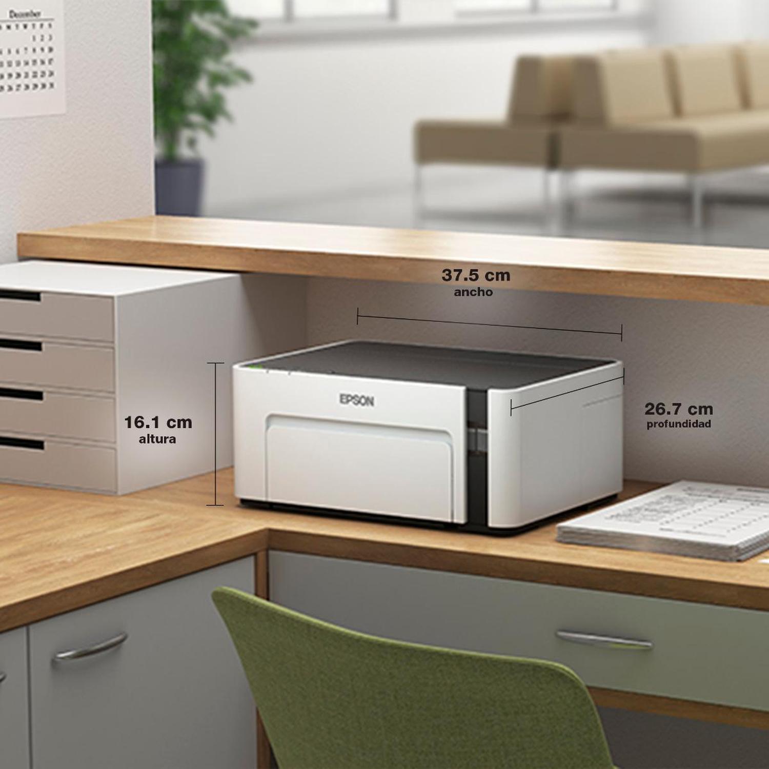 IMPRESORA EPSON ECOTANK M1120 WI-FI BLANCO Y NEGRO - 6