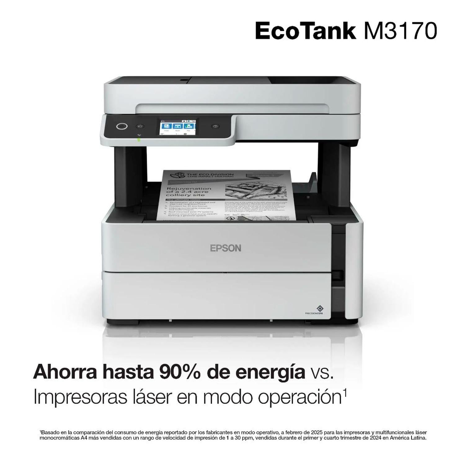 IMPRESORA EPSON MULTIFUNCIÓN 4 EN 1 ECOTANK M3170 WI-FI BYN - 5