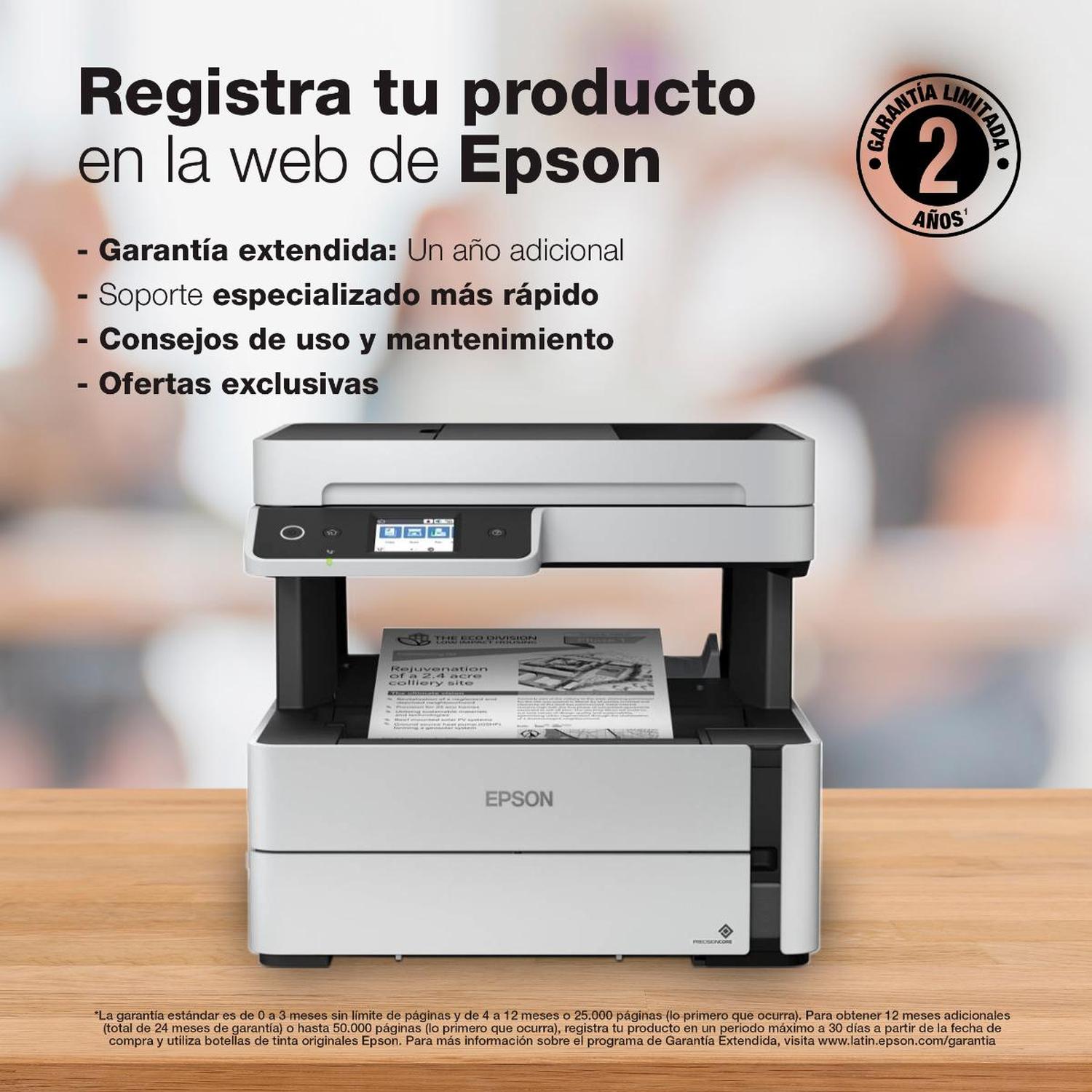 IMPRESORA EPSON MULTIFUNCIÓN 4 EN 1 ECOTANK M3170 WI-FI BYN - 6