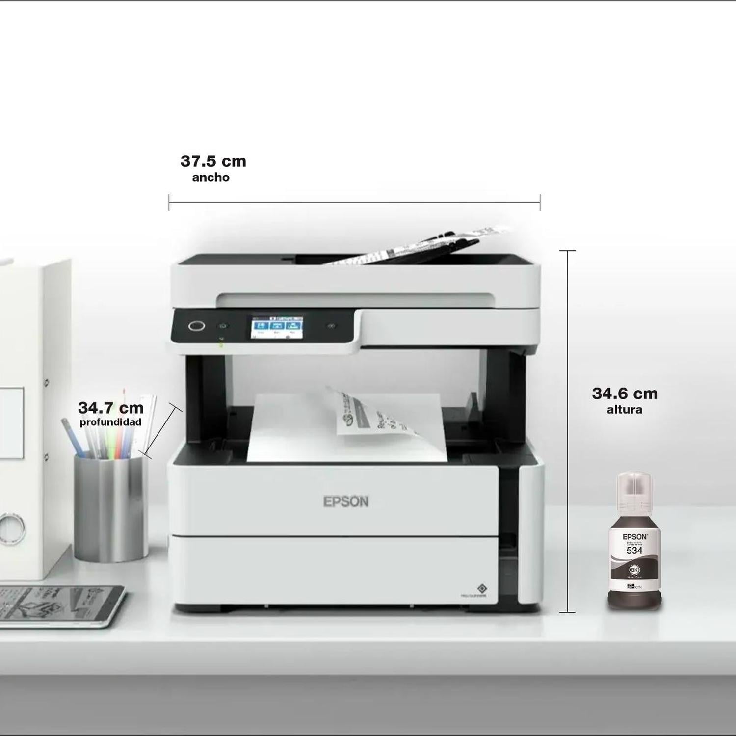 IMPRESORA EPSON MULTIFUNCIÓN 4 EN 1 ECOTANK M3170 WI-FI BYN - 7