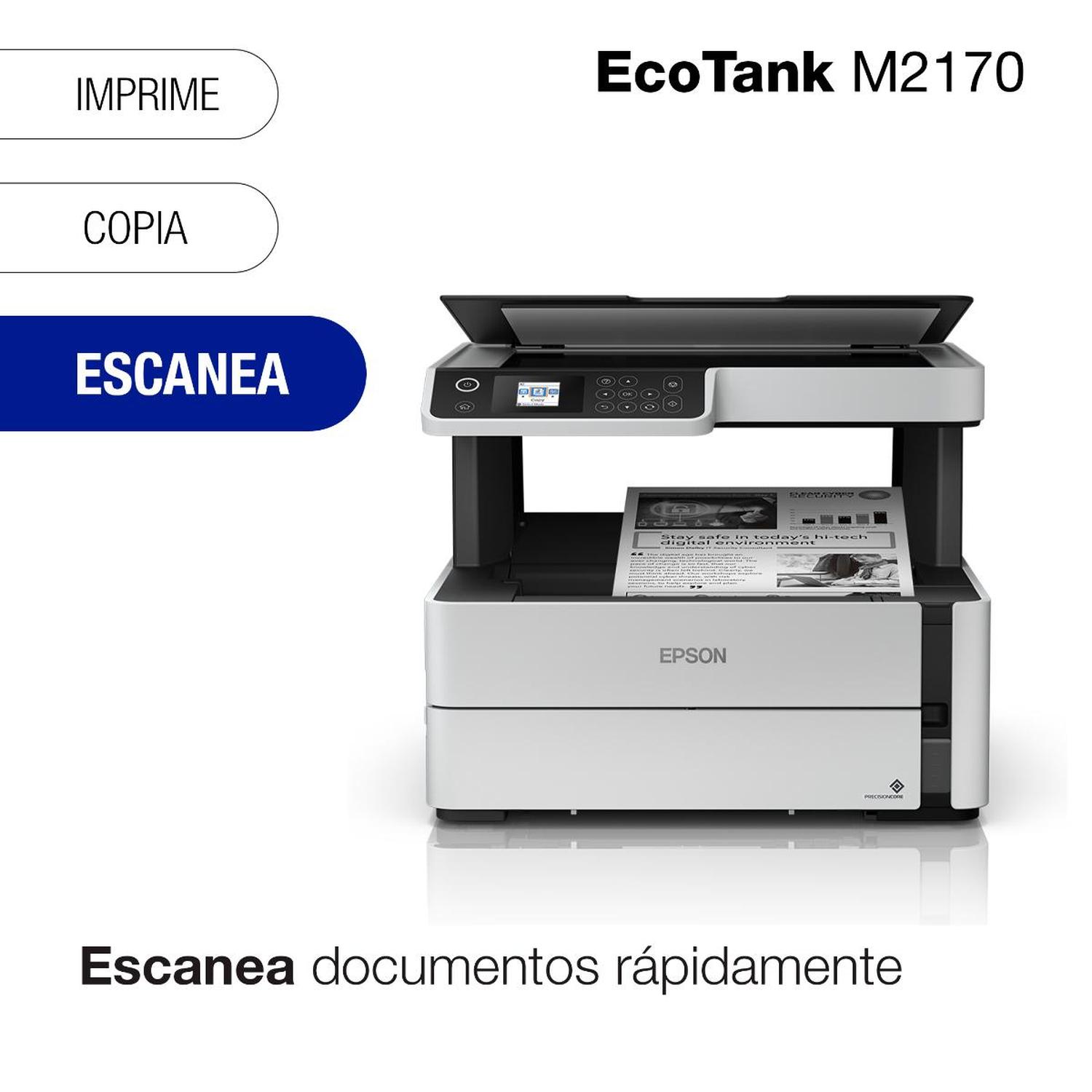 IMPRESORA MONOCROMÁTICA MFP EPSON ECOTANK M2170, DÚPLEX - 4