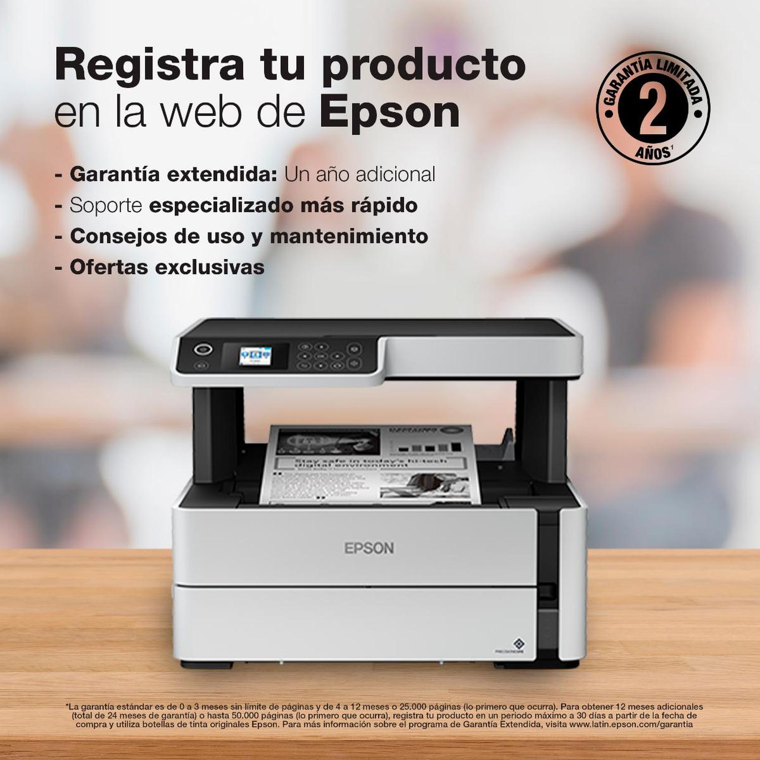 IMPRESORA MONOCROMÁTICA MFP EPSON ECOTANK M2170, DÚPLEX - 6