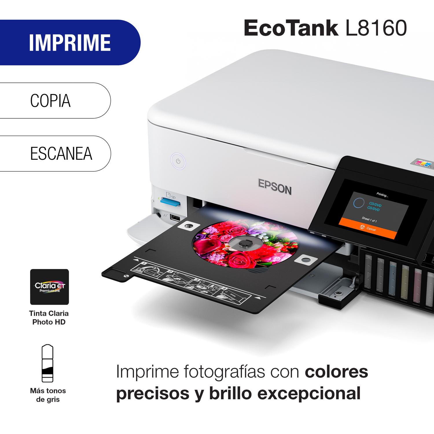IMPRESORA EPSON MULTIFUNCIÓN 3 EN 1 ECOTANK FOTO L8160 WI-FI - 3