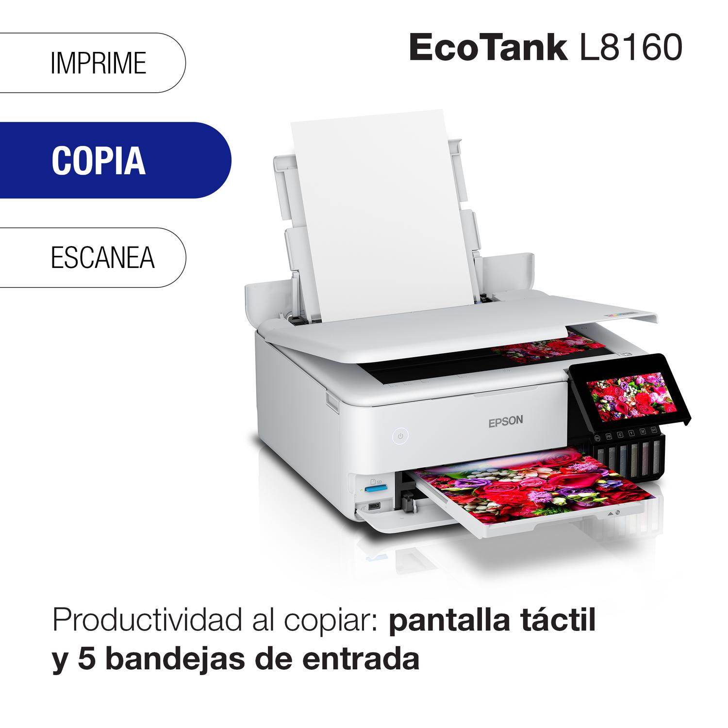 IMPRESORA EPSON MULTIFUNCIÓN 3 EN 1 ECOTANK FOTO L8160 WI-FI - 4