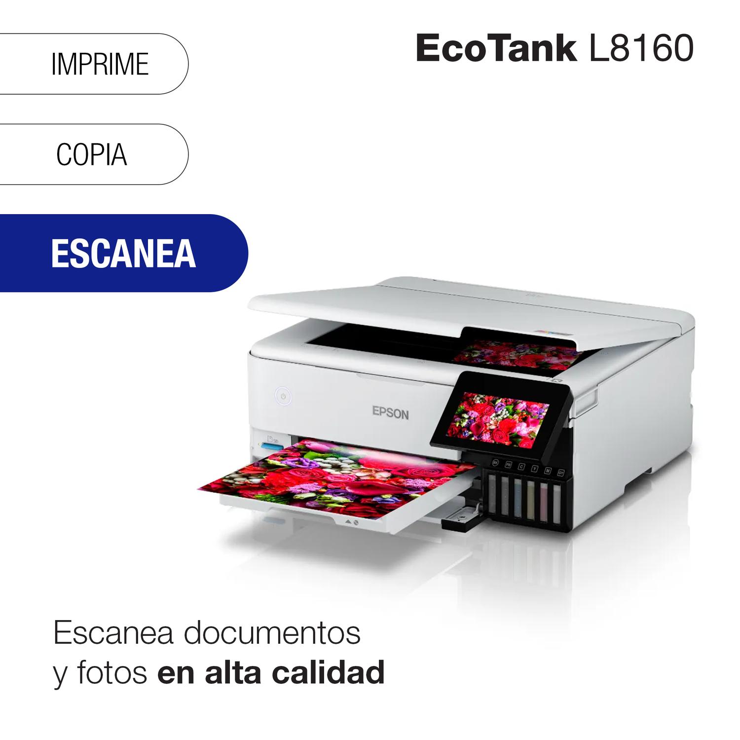IMPRESORA EPSON MULTIFUNCIÓN 3 EN 1 ECOTANK FOTO L8160 WI-FI - 5