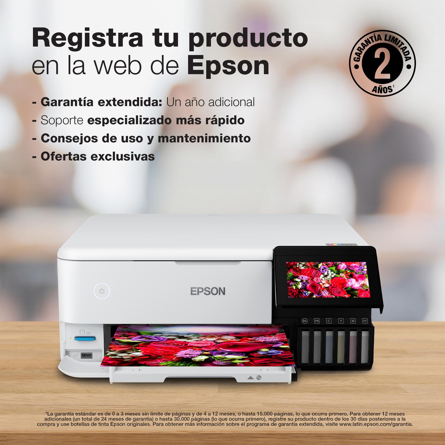 IMPRESORA EPSON MULTIFUNCIÓN 3 EN 1 ECOTANK FOTO L8160 WI-FI - 7
