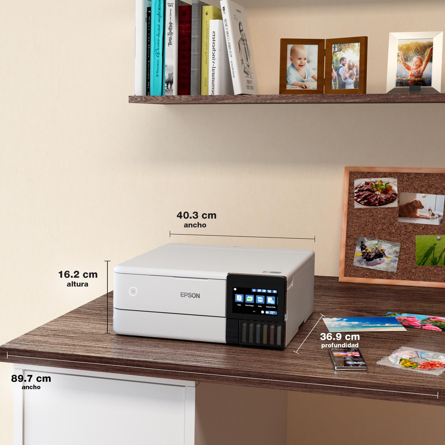 IMPRESORA EPSON MULTIFUNCIÓN 3 EN 1 ECOTANK FOTO L8160 WI-FI - 8