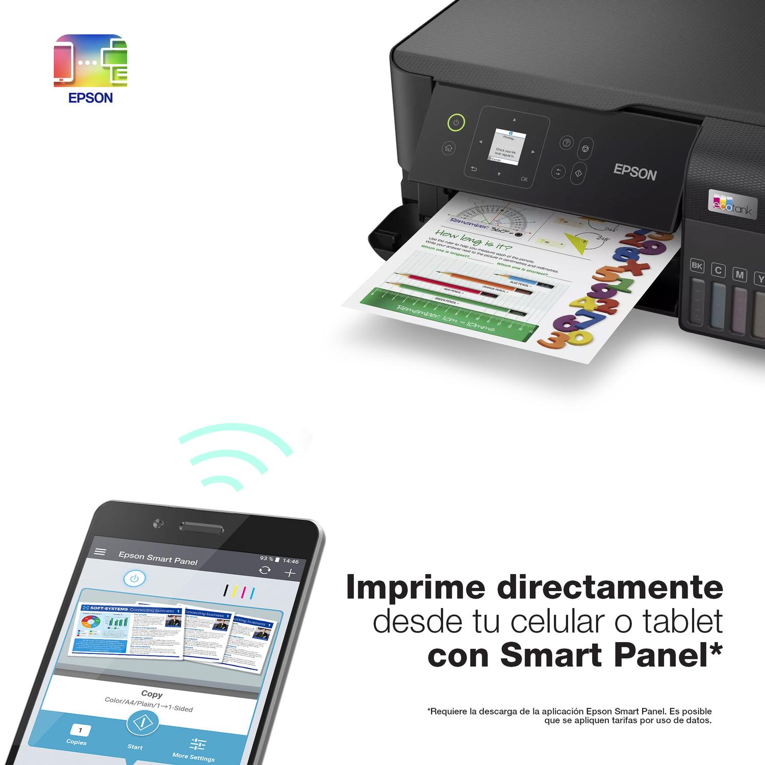 IMPRESORA EPSON MULTIFUNCIONAL 3 EN 1 ECOTANK L3560 WI-FI - 6