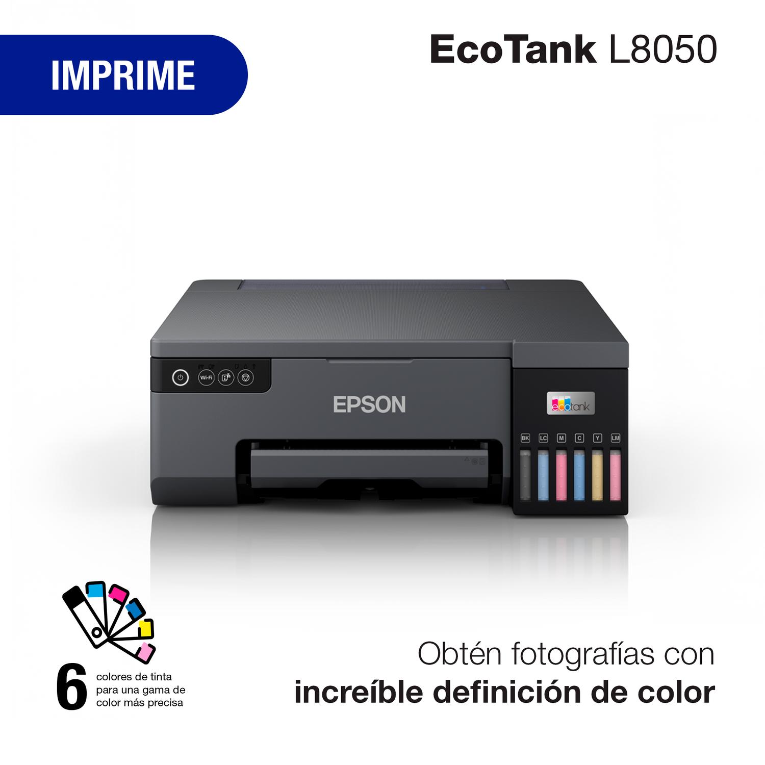 IMPRESORA EPSON ECOTANK FOTOGRÁFICA L8050 WI-FI - 3
