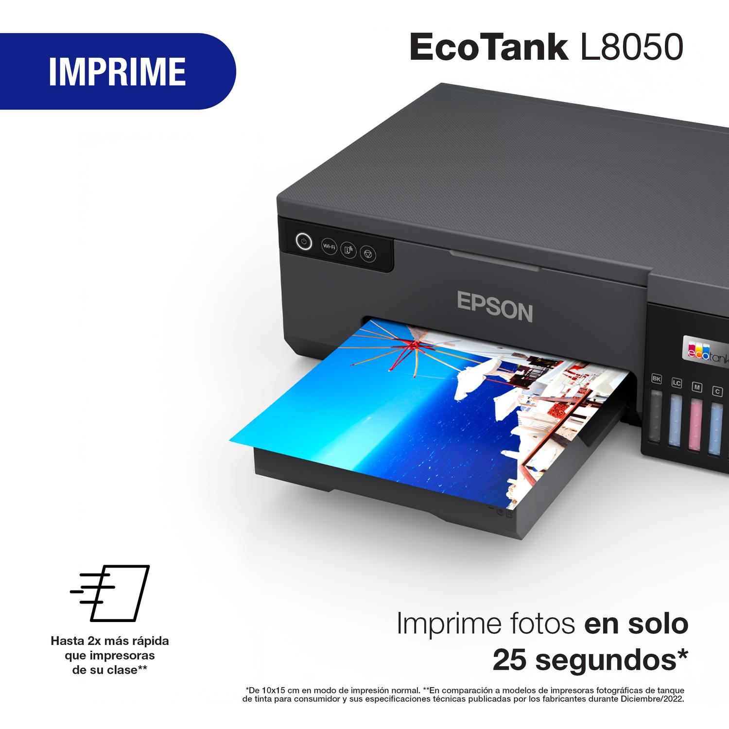 IMPRESORA EPSON ECOTANK FOTOGRÁFICA L8050 WI-FI - 5