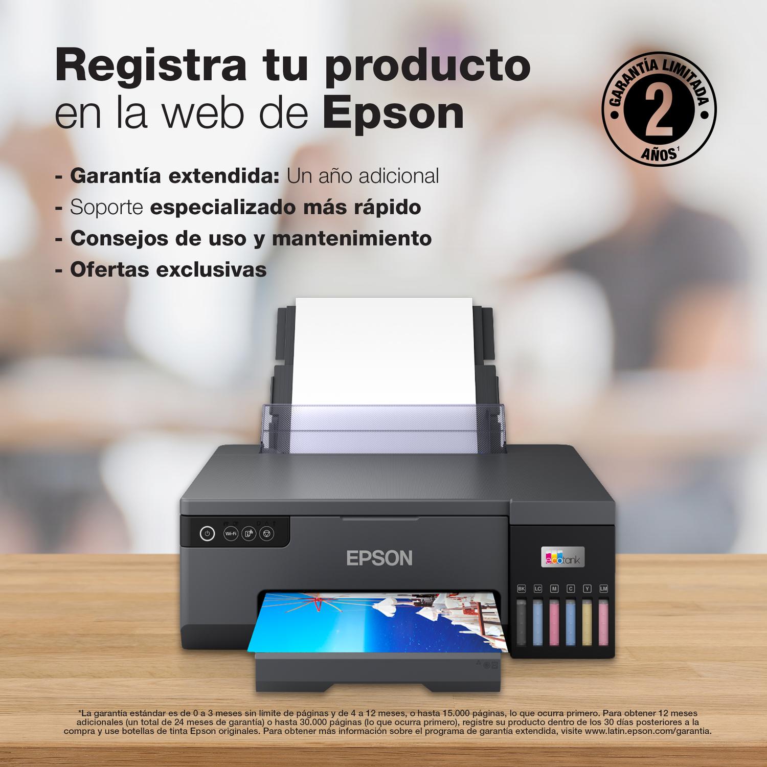 IMPRESORA EPSON ECOTANK FOTOGRÁFICA L8050 WI-FI - 7