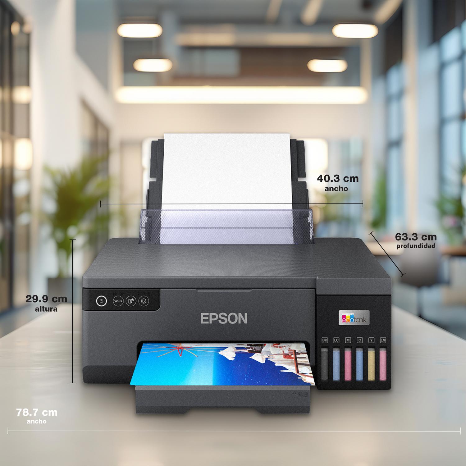 IMPRESORA EPSON ECOTANK FOTOGRÁFICA L8050 WI-FI - 8