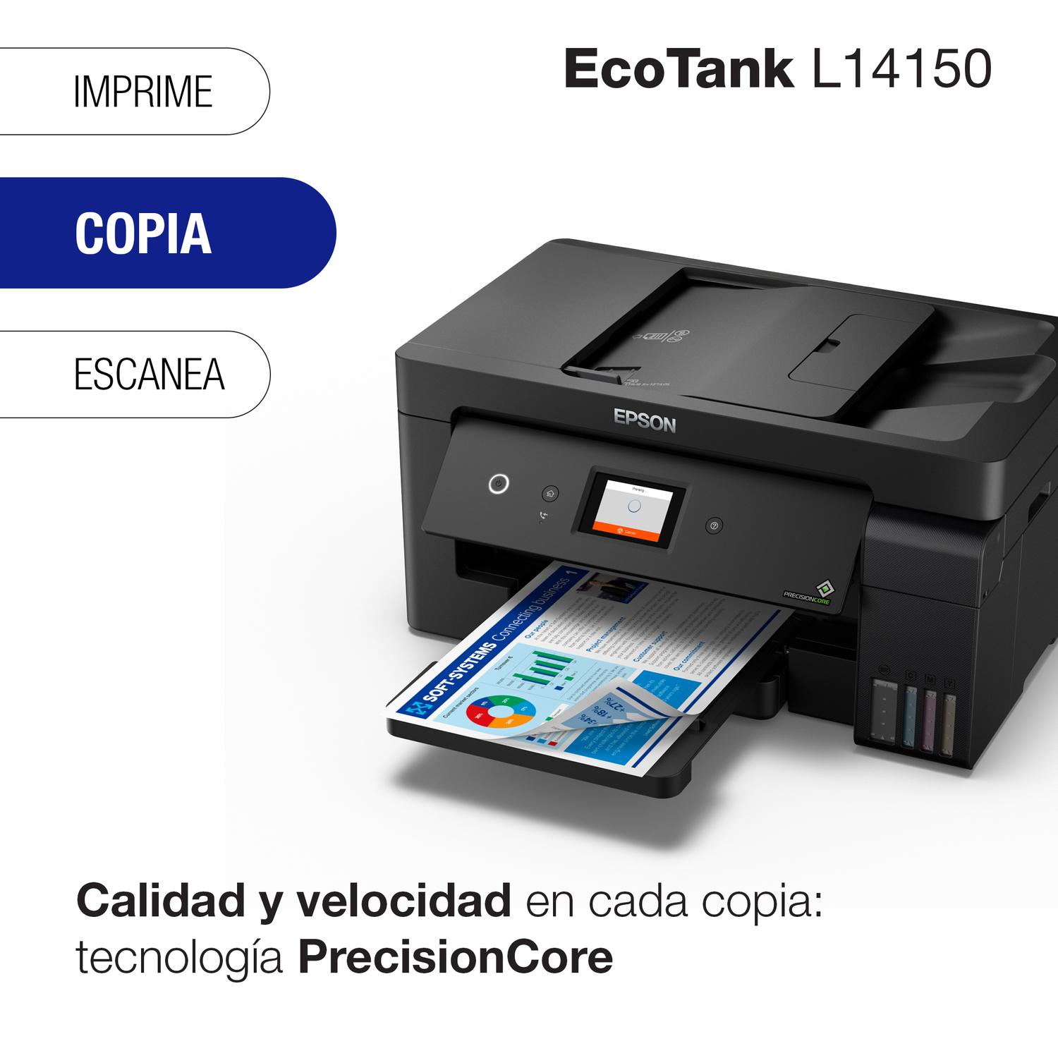 IMPRESORA EPSON MULTIFUNCIÓN 4 EN 1 ECOTANK L14150 WI-FI A3 - 7