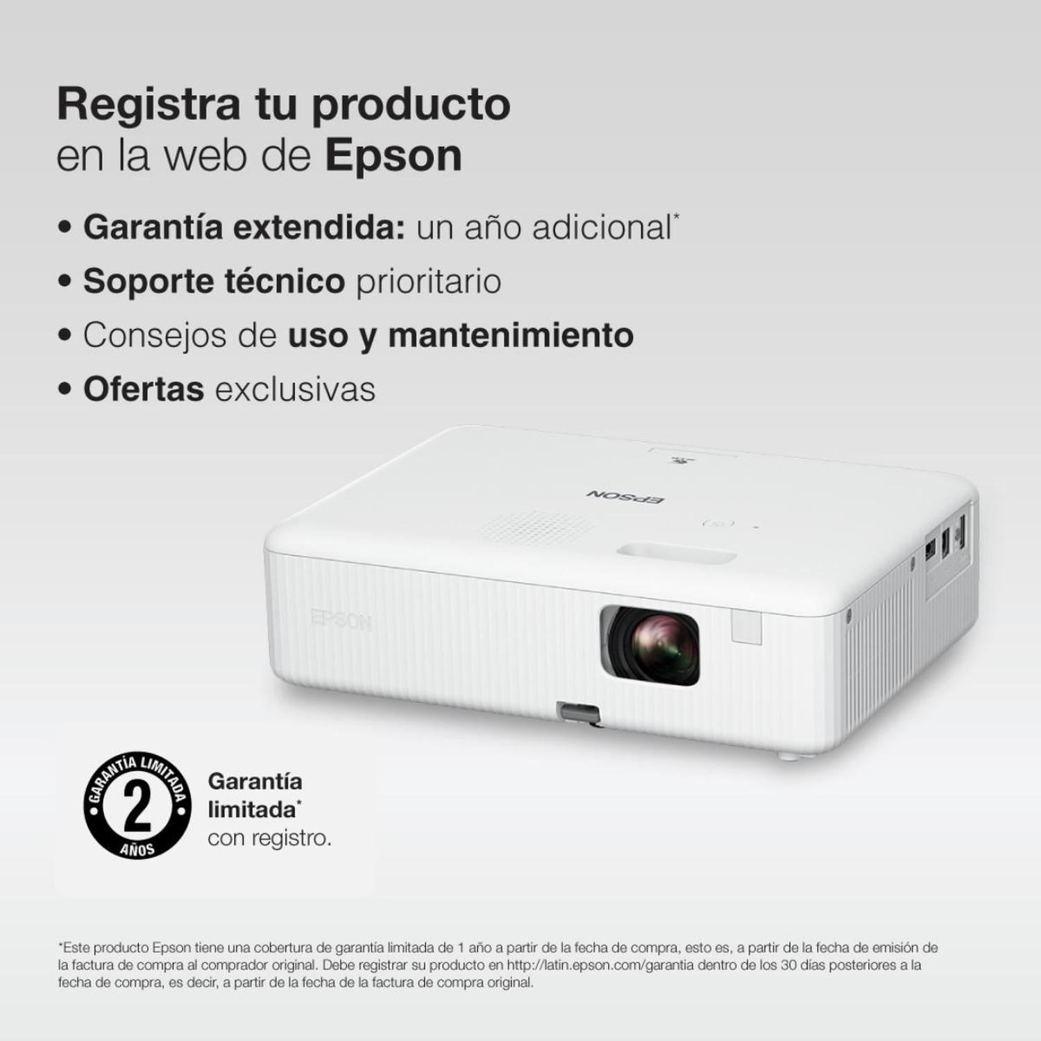 PROYECTOR EPSON PORTÁTIL CO-W01 WXGA / 3.000 LÚMENES - 7