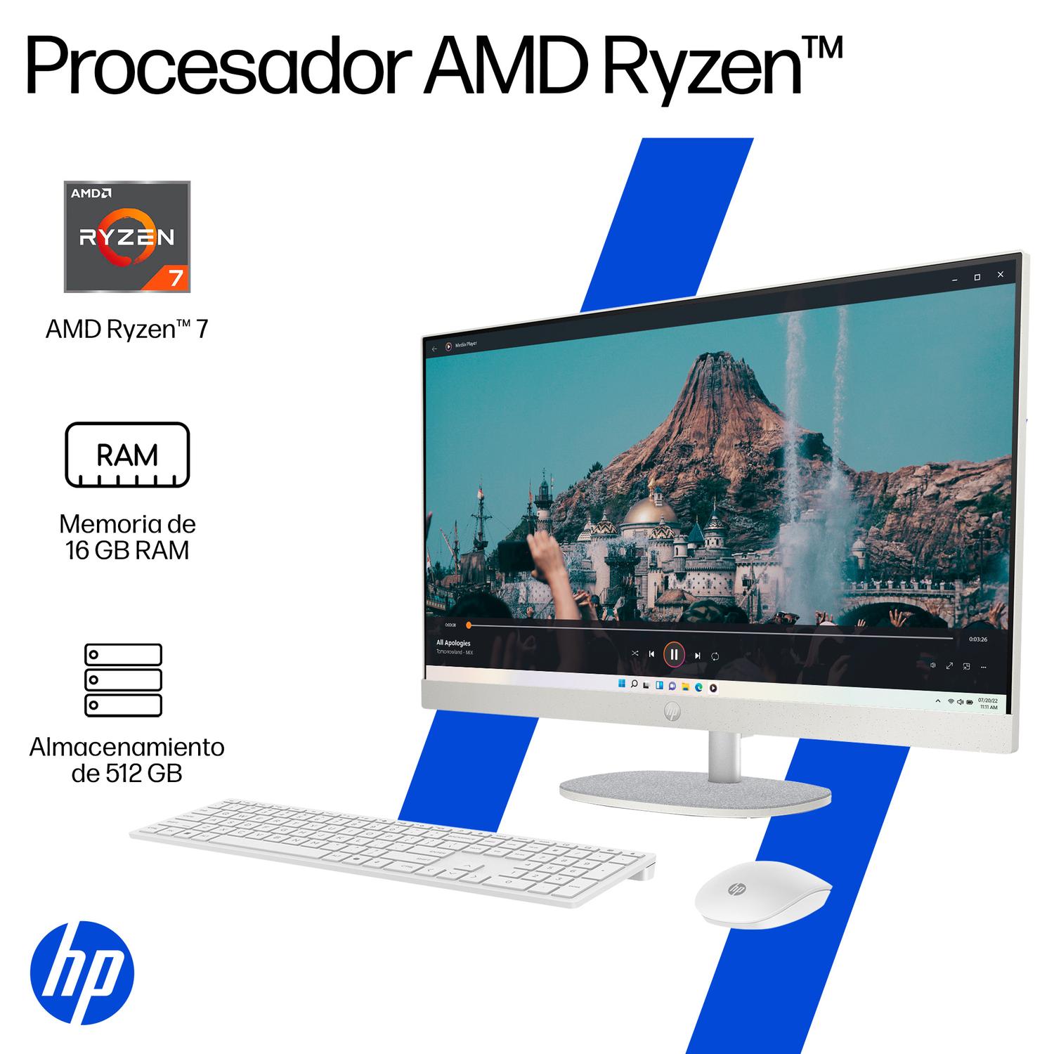 TODO EN UNO HP 27-CR0275LA AMD RYZEN 7 16GB 512GB 27' W11 - 9