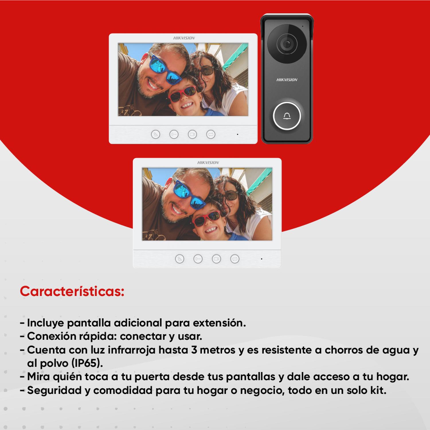 HIK KIT VIDEOPORTERO ANÁLOGO CON RESOLUCIÓN EN HD - 2