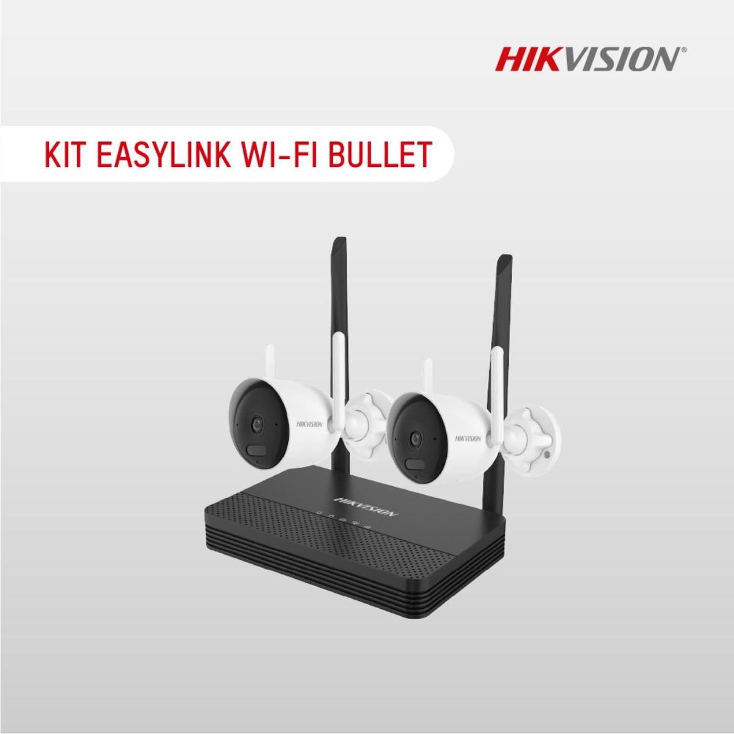 HIKVISION KIT WIFI GRABADOR Y CÁMARAS IP INALÁMBRICAS DE 4 MP - 1