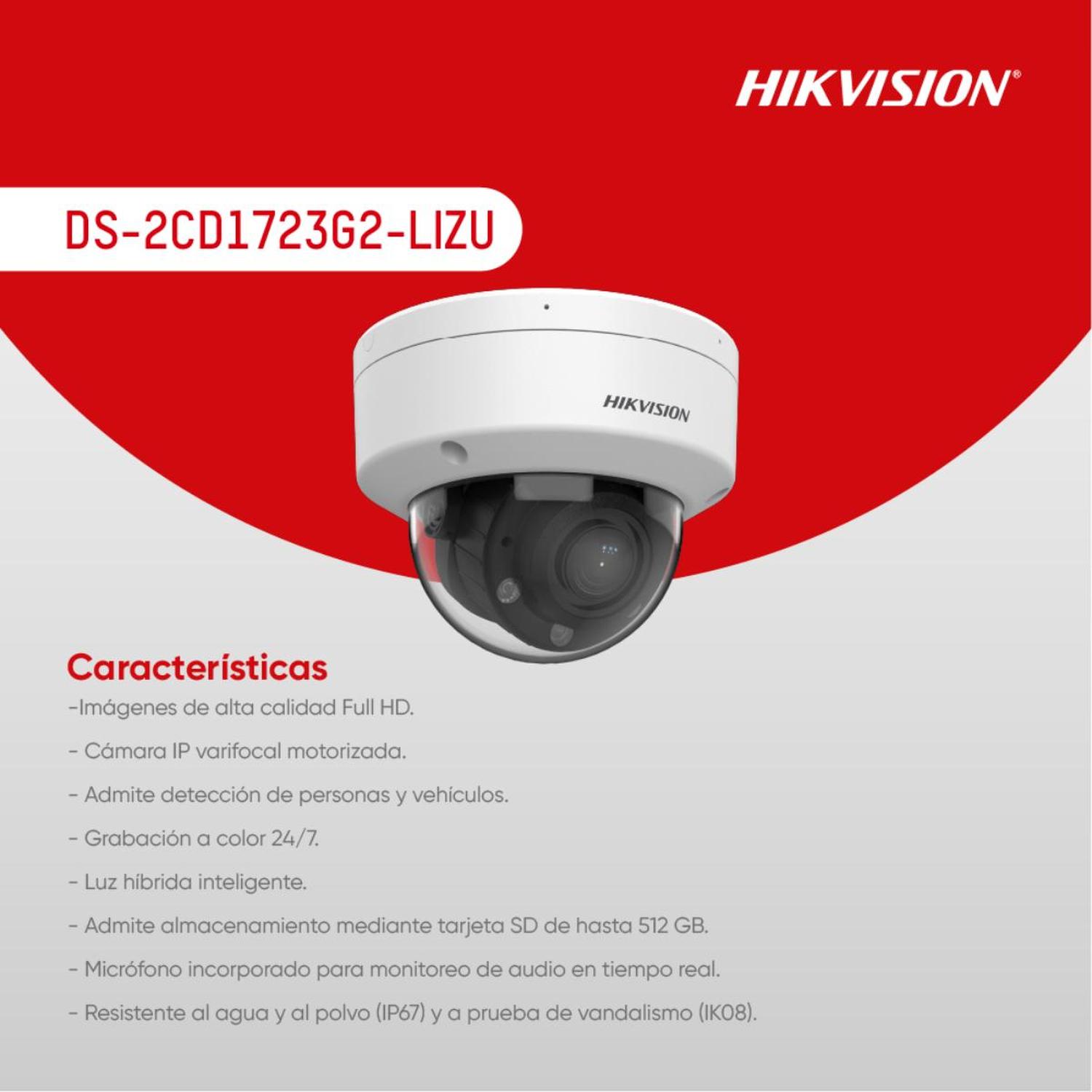 HIKVISION CÁMARA IP VARIFOCAL 2MP DOMO - 2