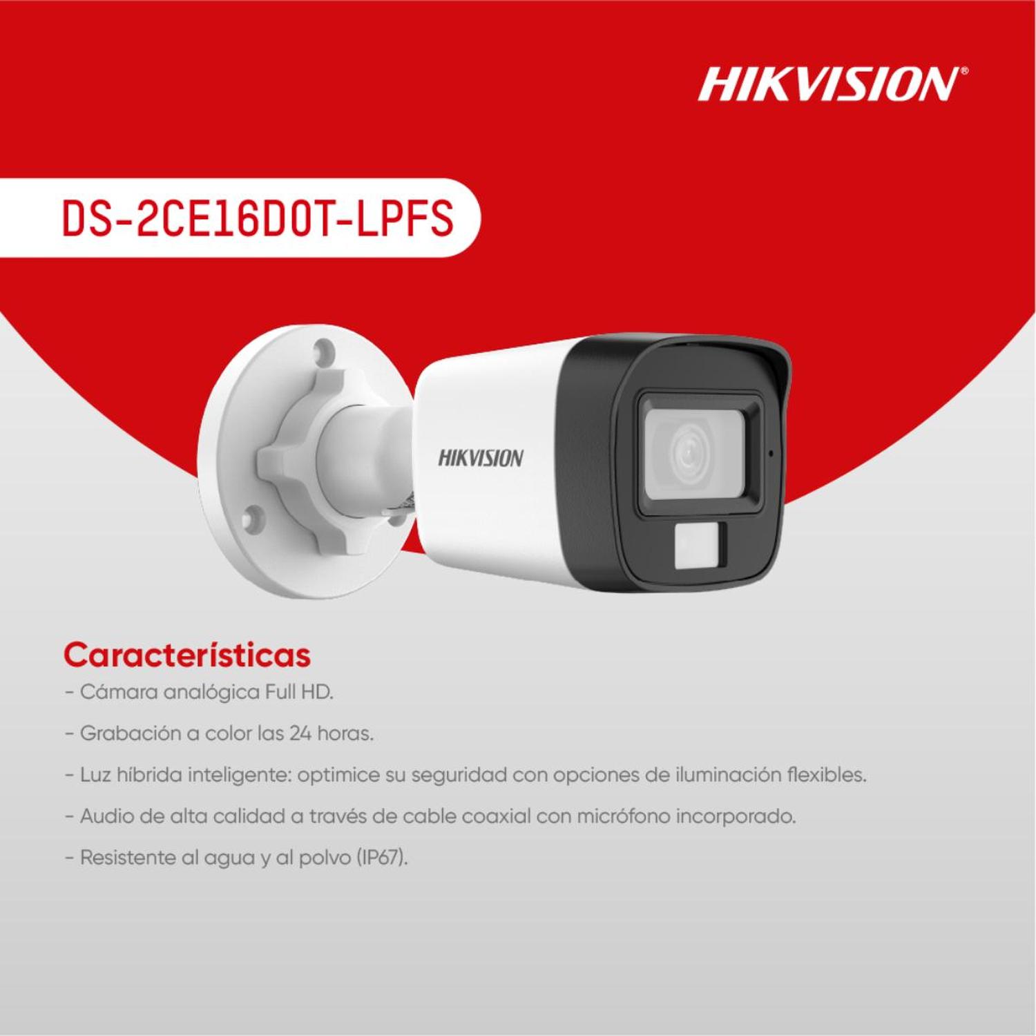 HIKVISION CÁMARA 2MP SMART LIGHT - AUDIO - 2