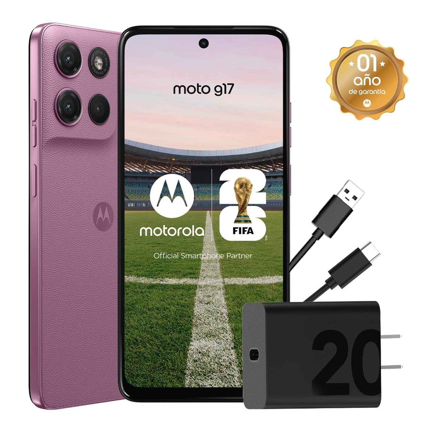 MOTOROLA G17 4GB+256GB ROSA - 1