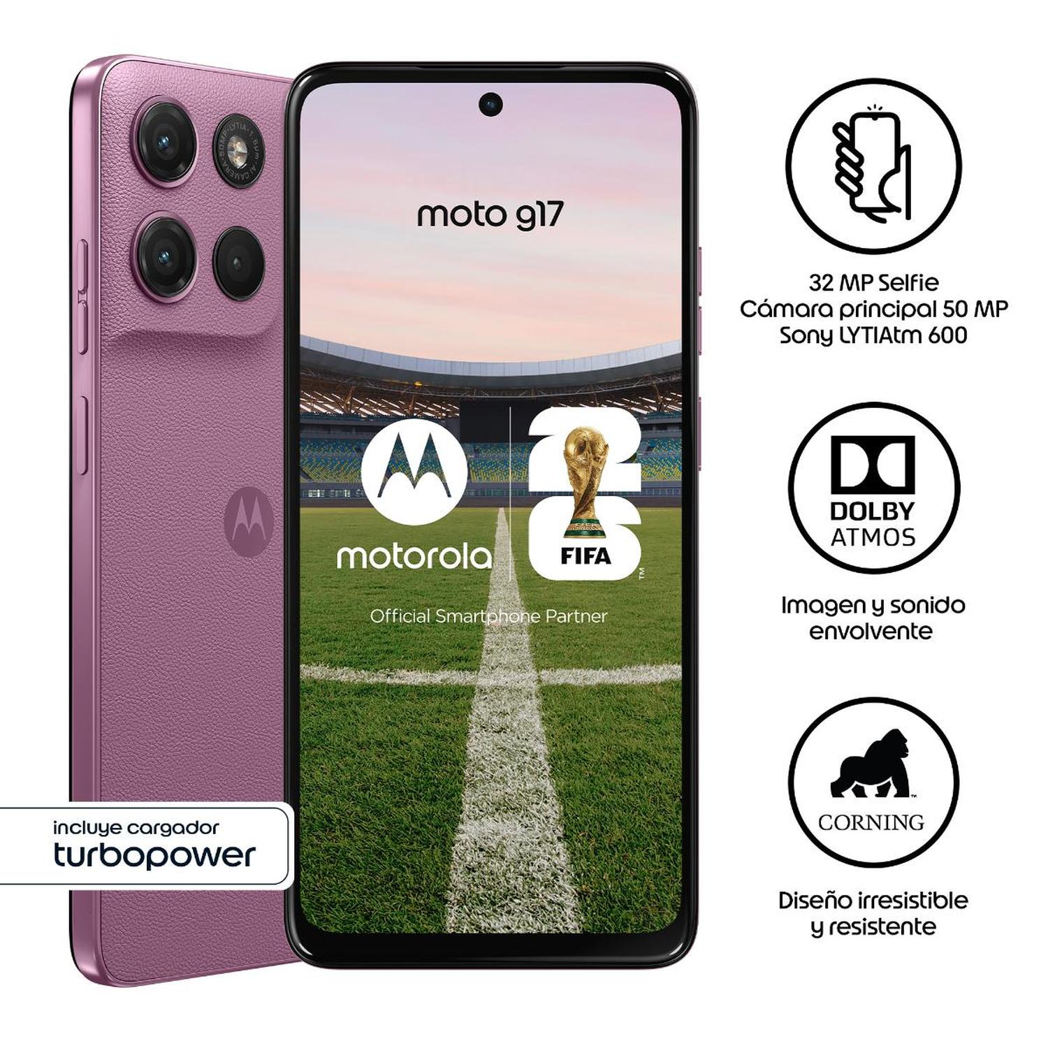 MOTOROLA G17 4GB+256GB ROSA - 3