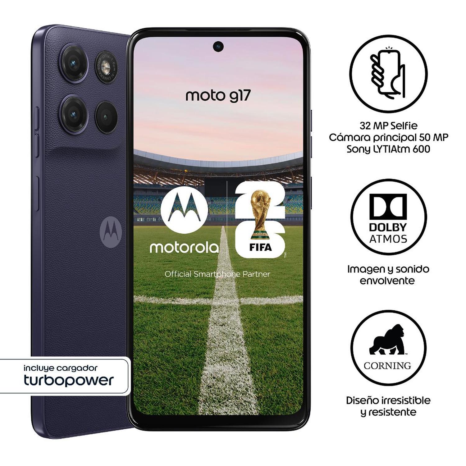 MOTOROLA G17 4GB+128GB ARANDANO - 3