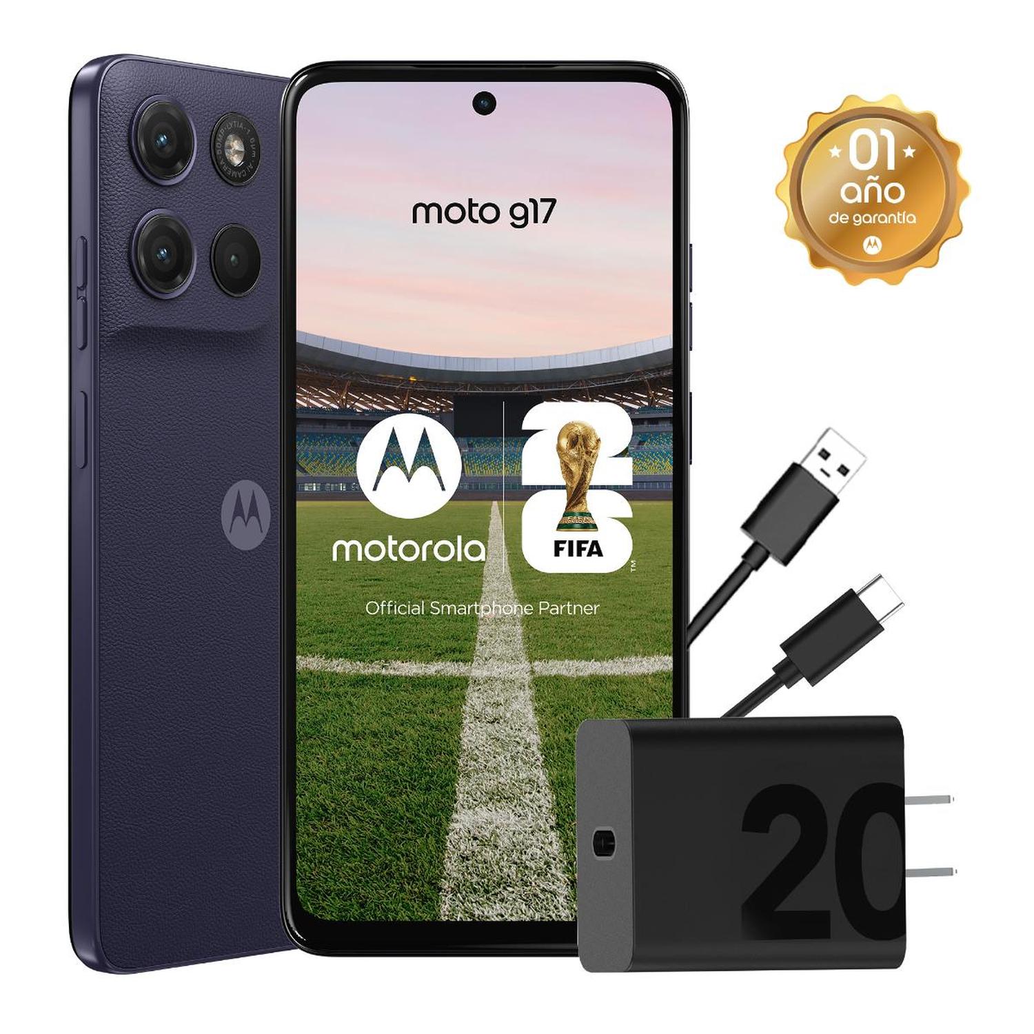 MOTOROLA G17 4GB+256GB ARANDANO - 1