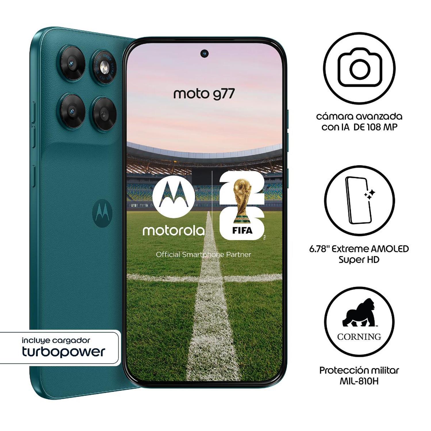 MOTOROLA G77 8GB+256GB ESMERALDA - 2