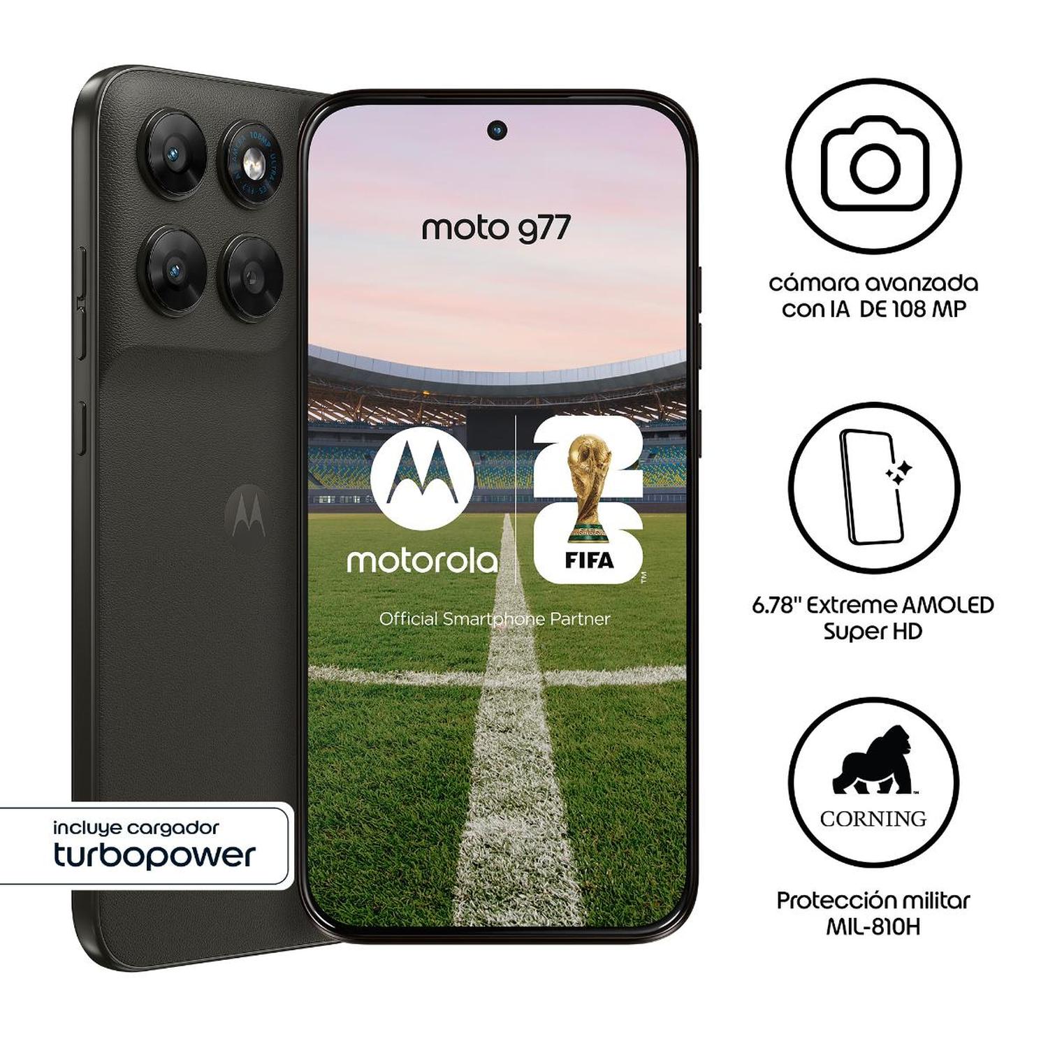 MOTOROLA G77 8GB+256GB NEGRO - 2