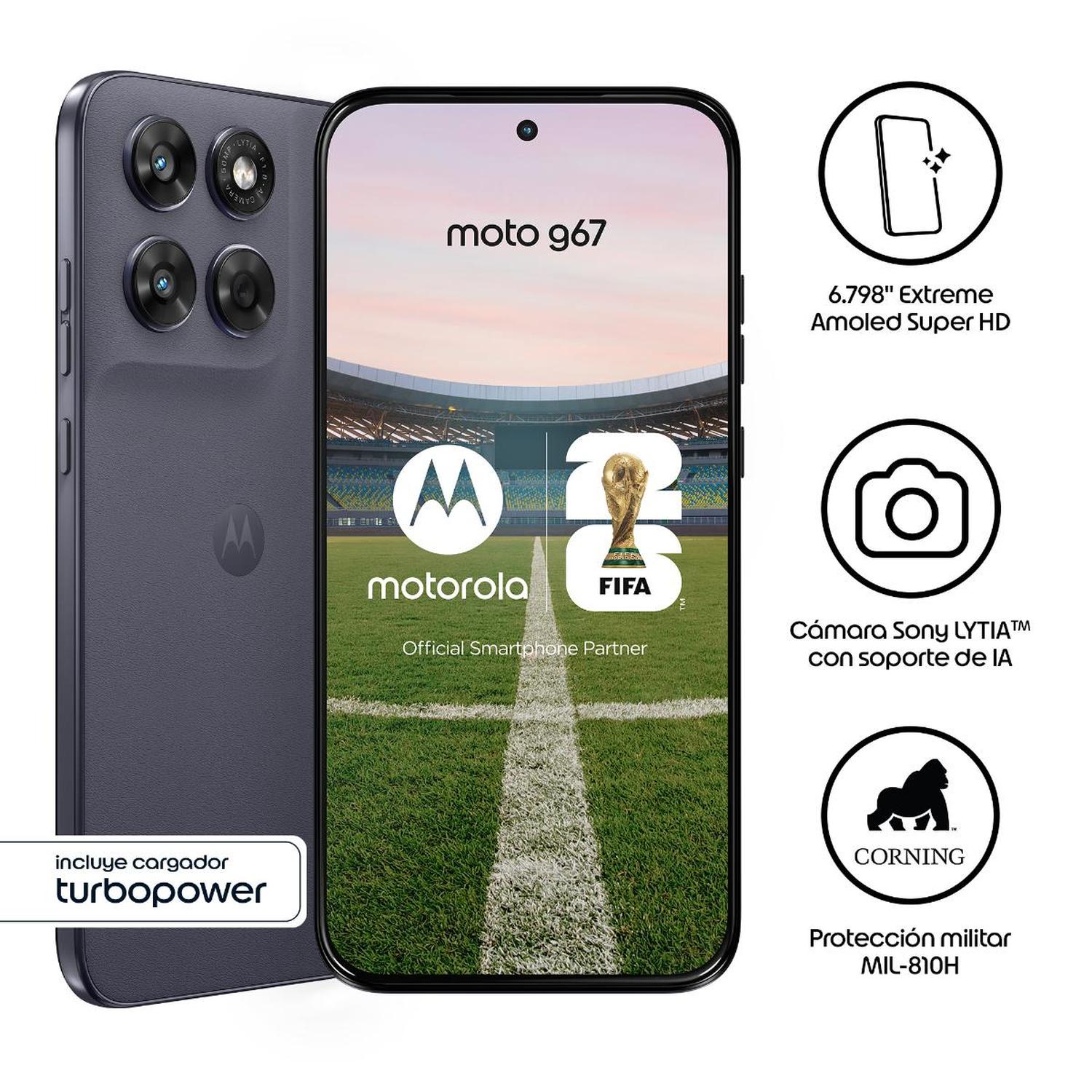 MOTOROLA G67 4GB+256GB GRIS - 2