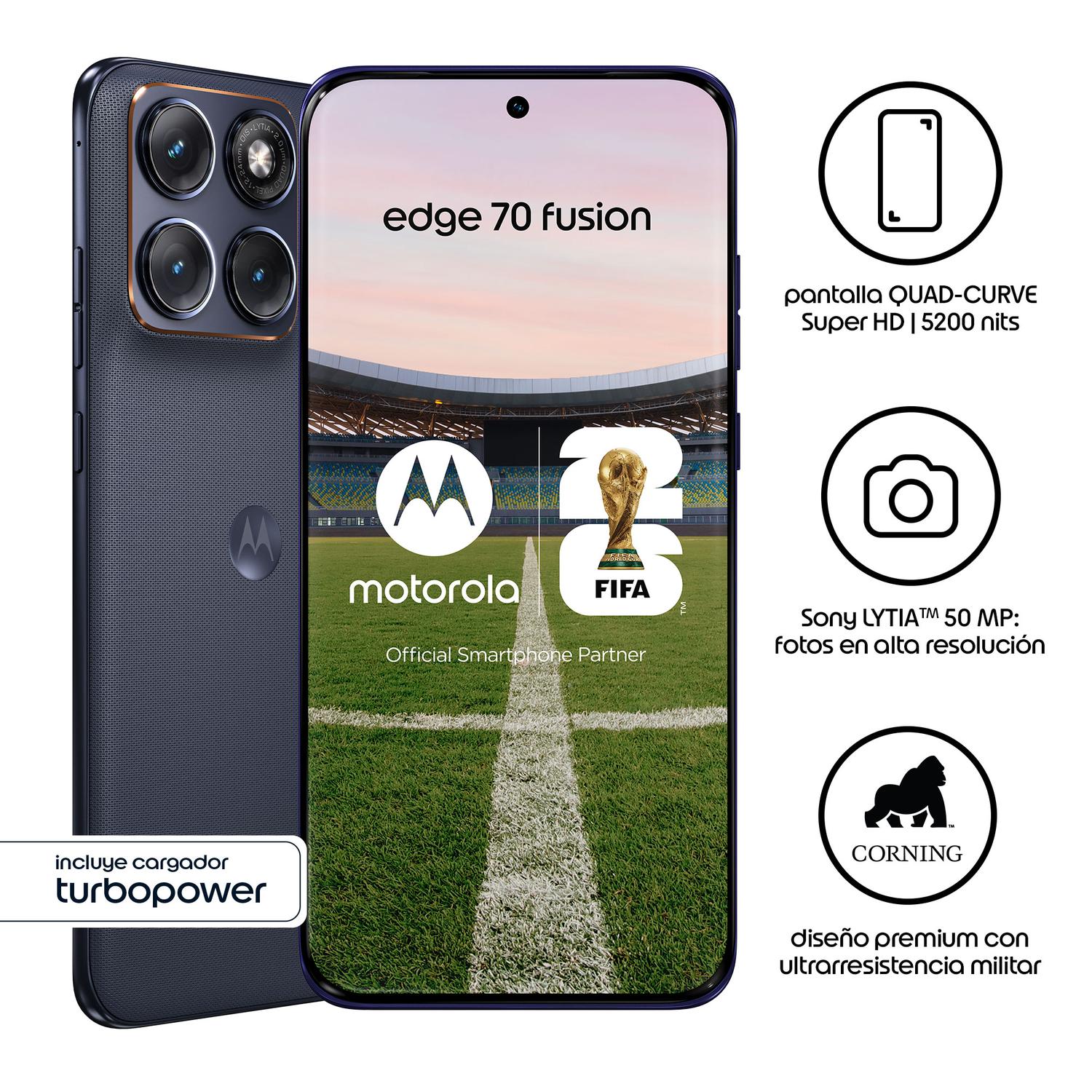 MOTOROLA EDGE 70 FUSION 8GB+256GB AZUL - 2