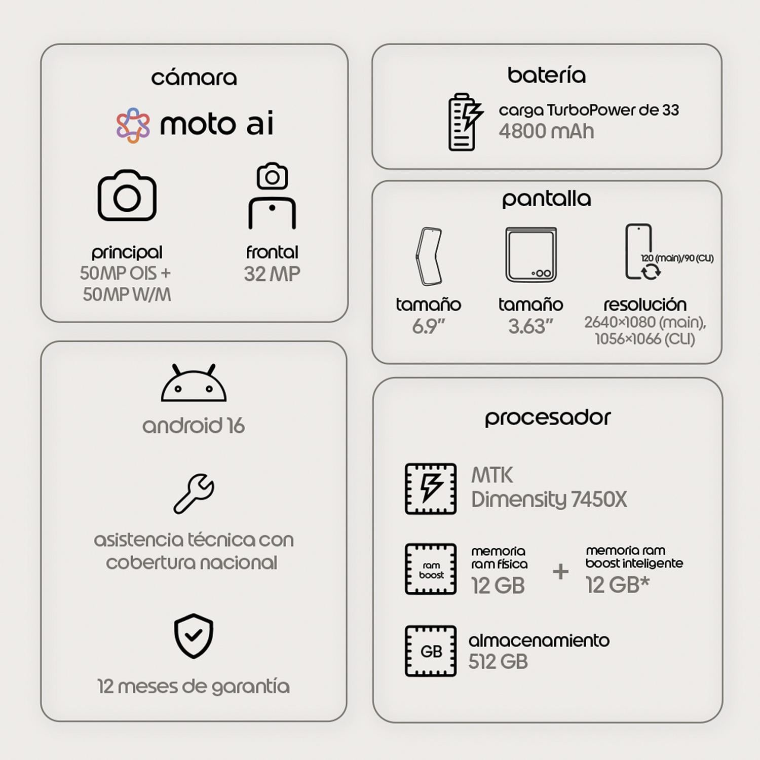 MOTO RAZR 70 12GB/512GB ROSA - 8