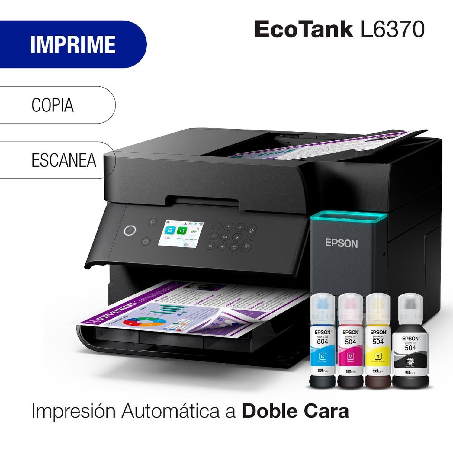 IMPRESORA EPSON MULTIFUNCIONAL 3 EN 1 ECOTANK L6370 WI-FI - 3