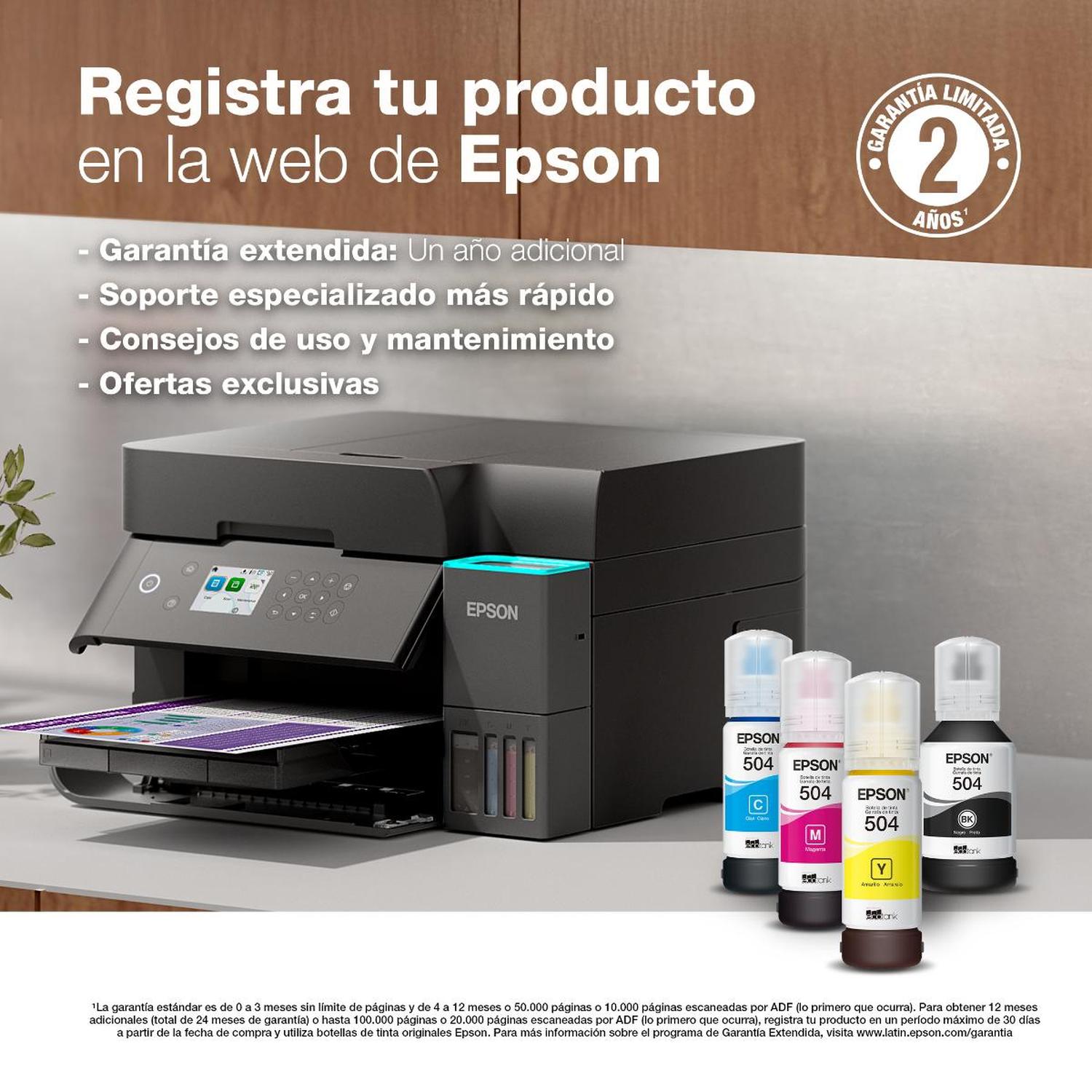 IMPRESORA EPSON MULTIFUNCIONAL 3 EN 1 ECOTANK L6370 WI-FI - 7