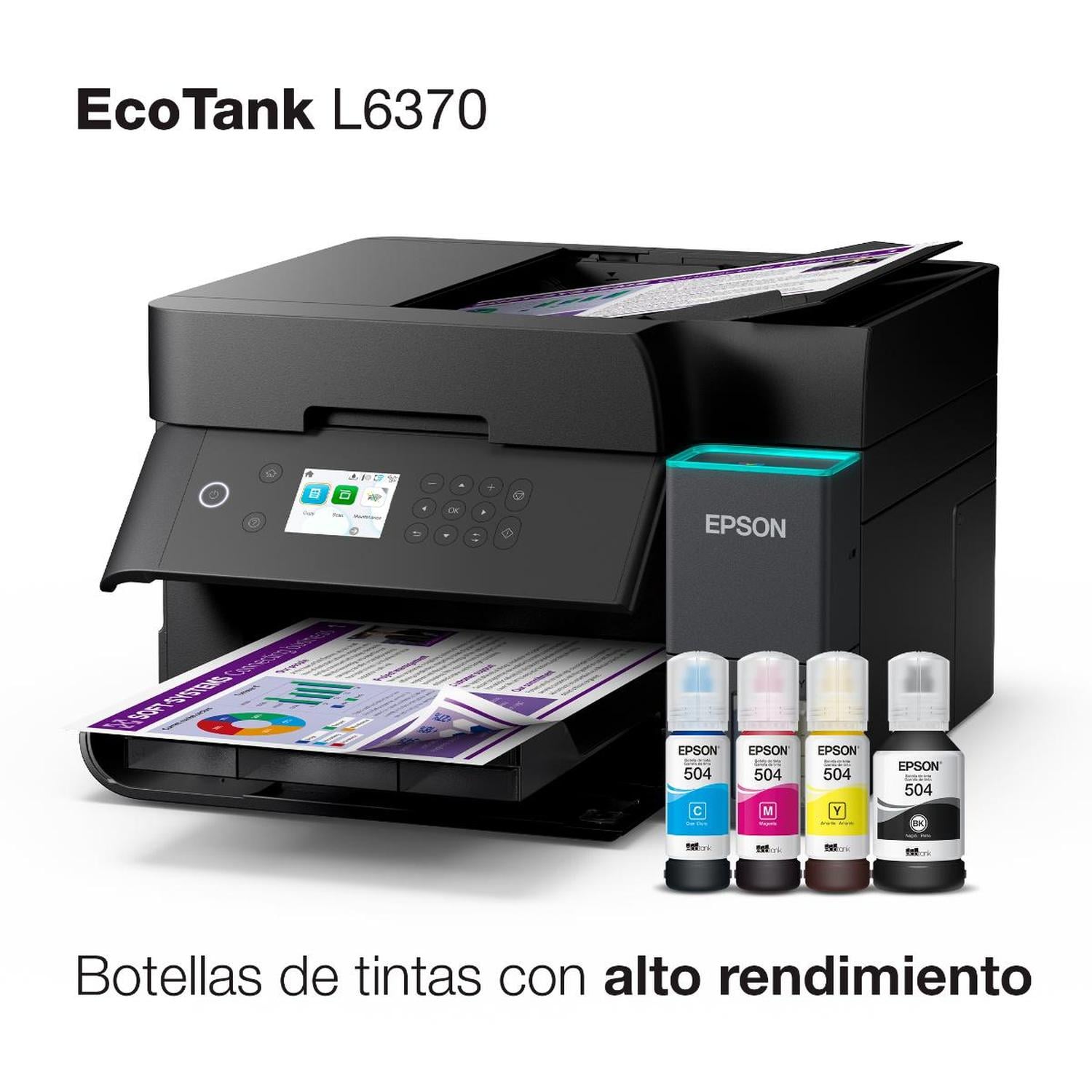 IMPRESORA EPSON MULTIFUNCIONAL 3 EN 1 ECOTANK L6370 WI-FI - 9