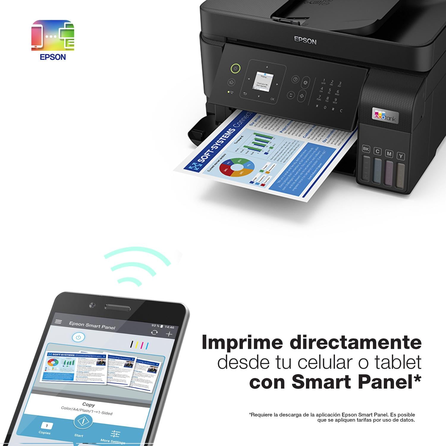 IMPRESORA EPSON MULTIFUNCIONAL 4 EN 1 ECOTANK L5590 WI-FI - 3