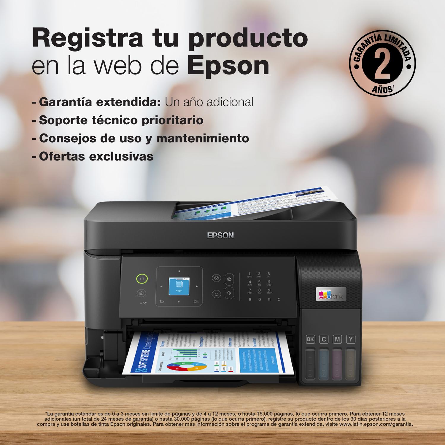 IMPRESORA EPSON MULTIFUNCIONAL 4 EN 1 ECOTANK L5590 WI-FI - 4