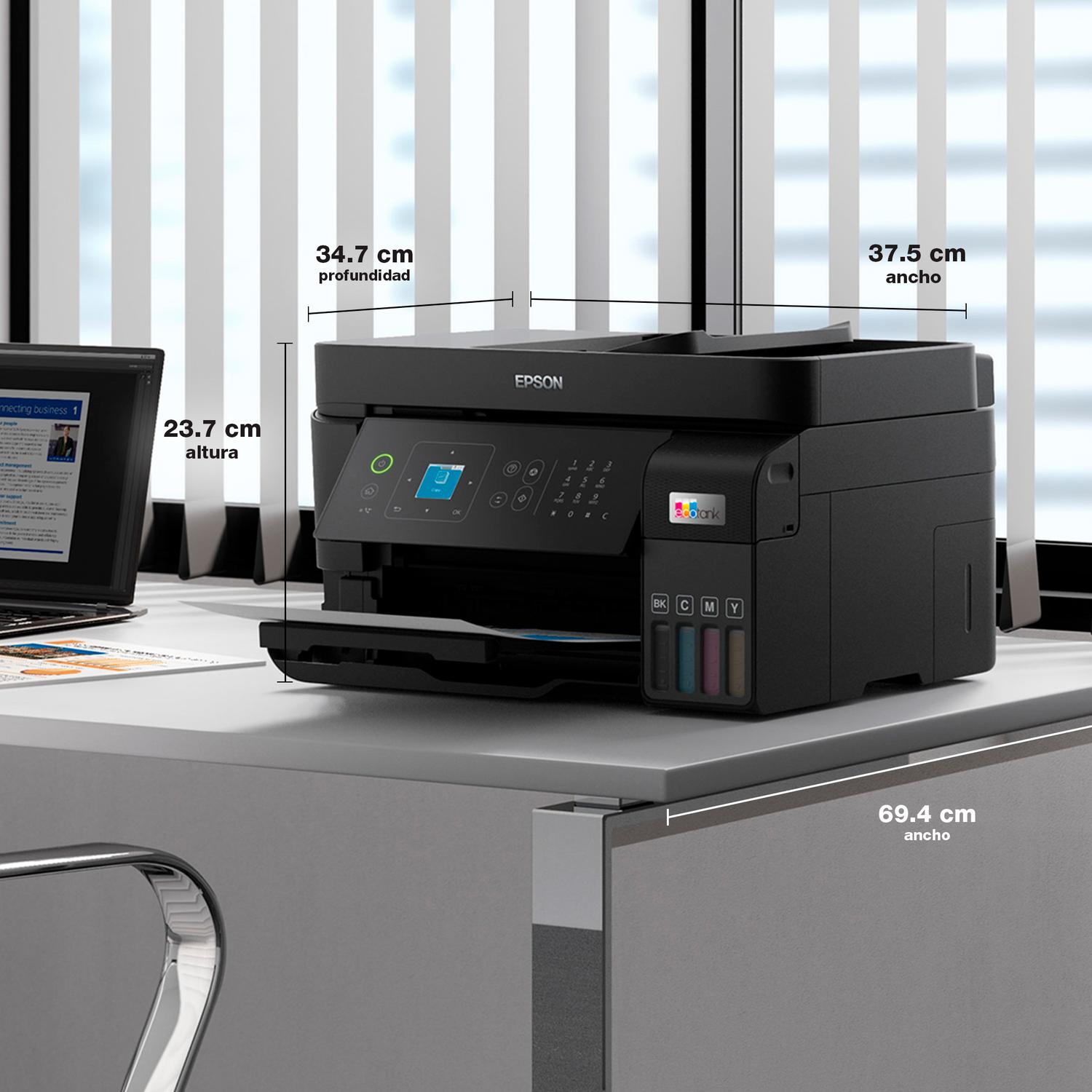 IMPRESORA EPSON MULTIFUNCIONAL 4 EN 1 ECOTANK L5590 WI-FI - 5