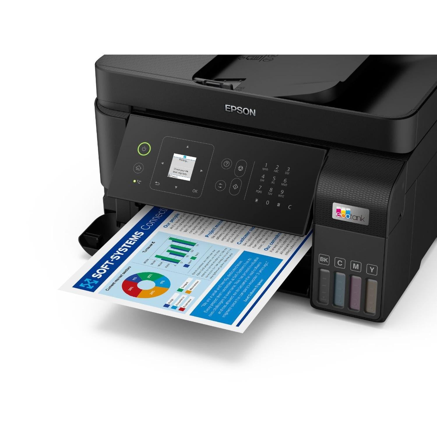 IMPRESORA EPSON MULTIFUNCIONAL 4 EN 1 ECOTANK L5590 WI-FI - 6