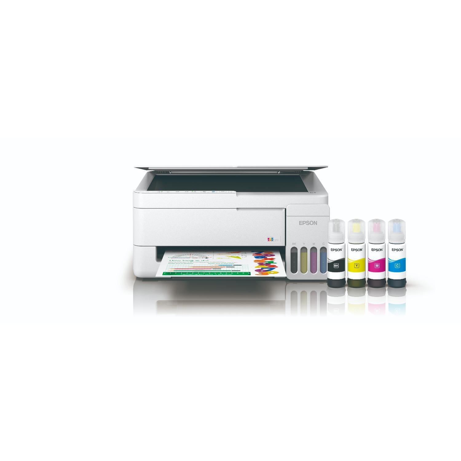 IMPRESORA MULTIFUNCIONAL EPSON ECOTANK L3352 A COLOR INALÁMBRICA BLANCA - 1