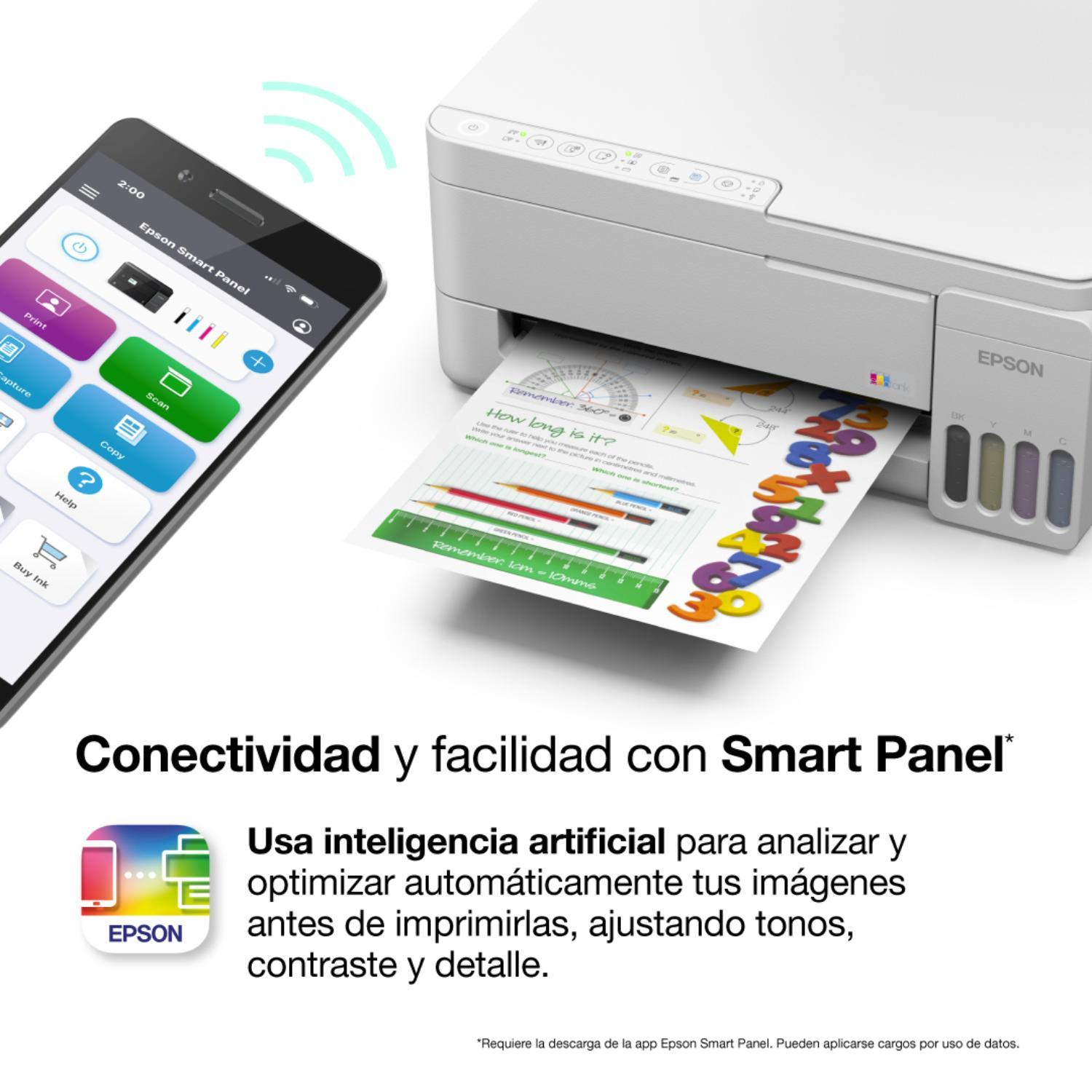 IMPRESORA MULTIFUNCIONAL EPSON ECOTANK L3352 A COLOR INALÁMBRICA BLANCA - 5