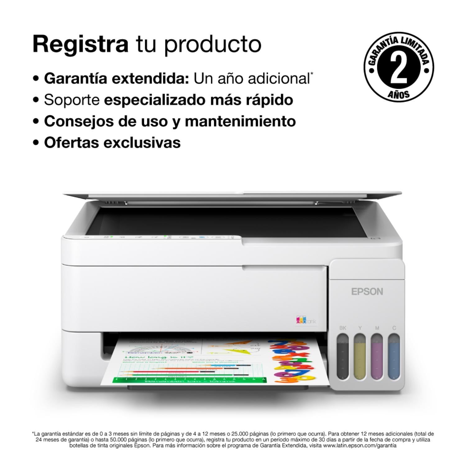IMPRESORA MULTIFUNCIONAL EPSON ECOTANK L3352 A COLOR INALÁMBRICA BLANCA - 9