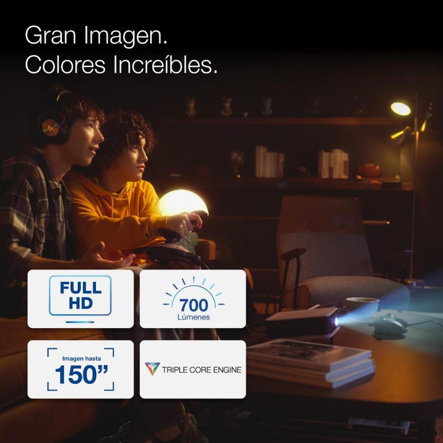 PROYECTOR EPSON SMART LIFESTUDIO POP EF-61 ROSADO + MALETÍN + POP CORN - 3