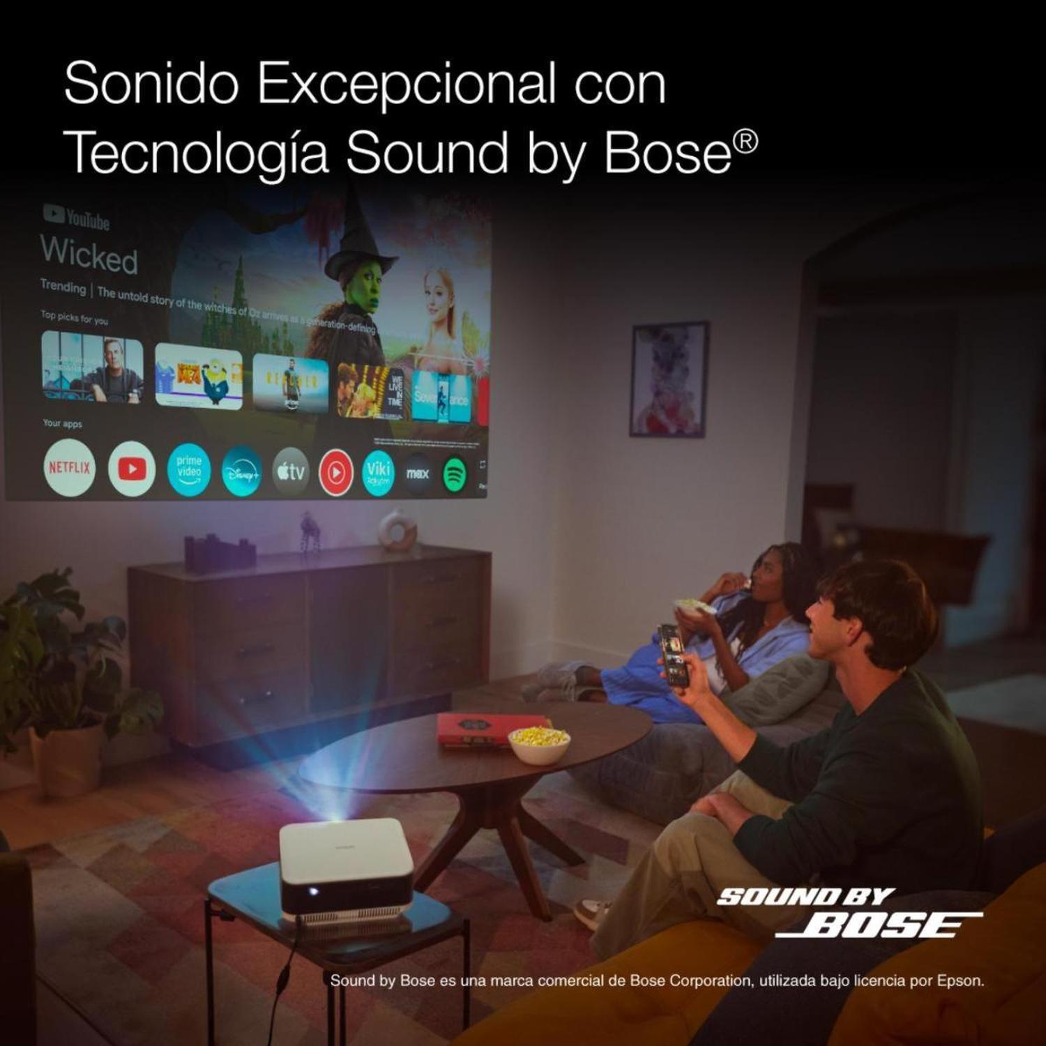 PROYECTOR EPSON SMART LIFESTUDIO POP EF-61 BLANCO + MALETÍN + POP CORN - 4