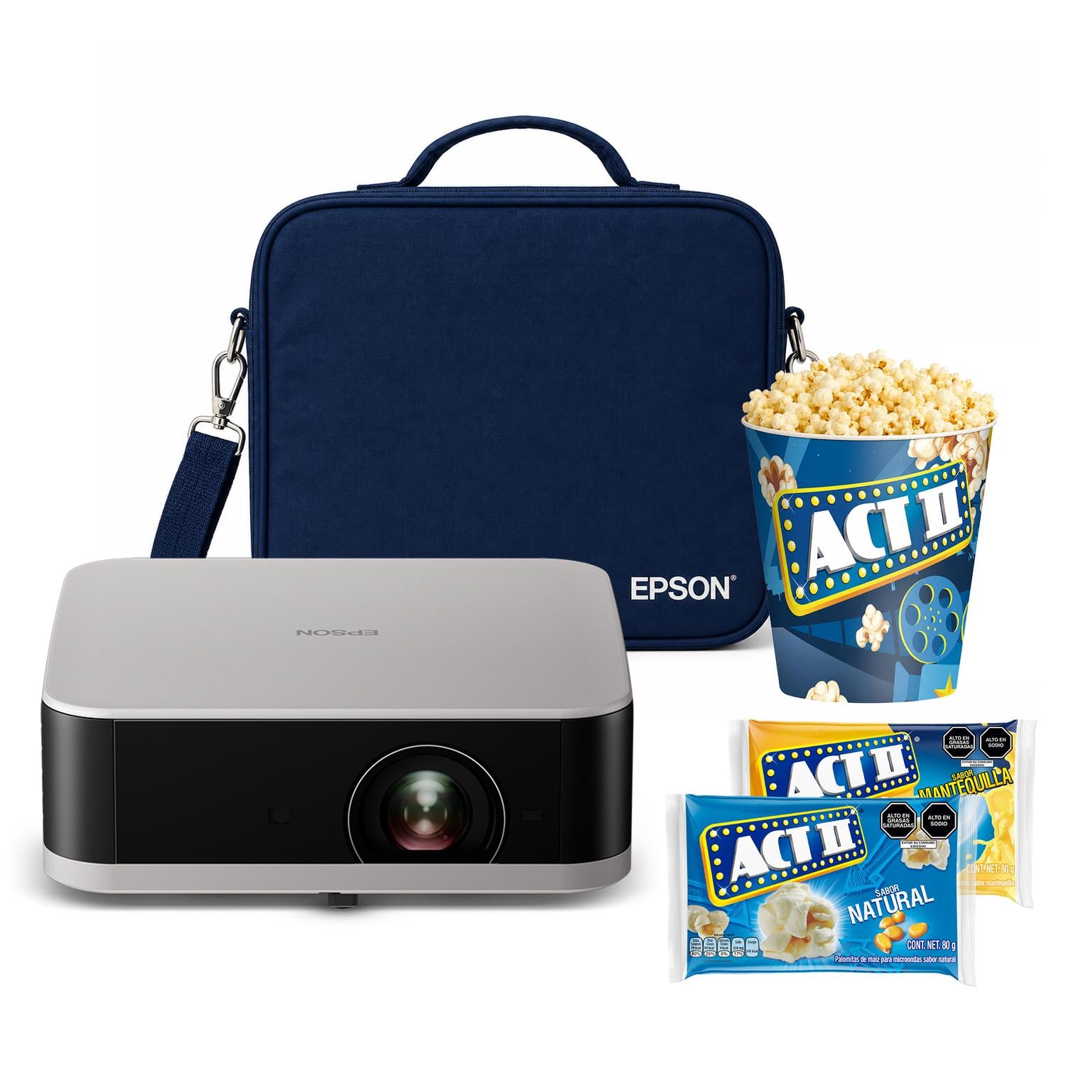 PROYECTOR EPSON EF30 + MALETÍN + POP CORN - 1