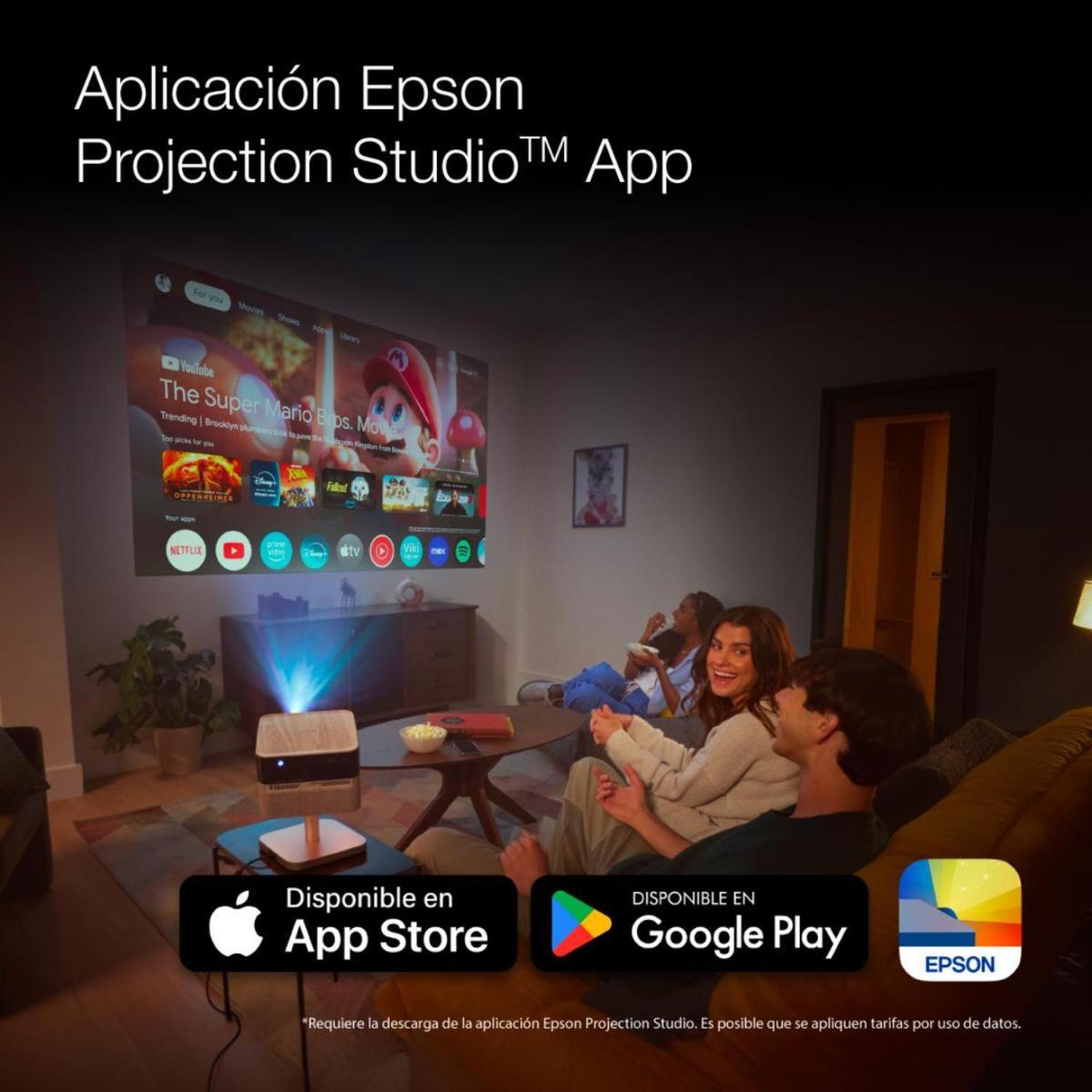 PROYECTOR EPSON SMART LIFESTUDIO FLEX EF-71 + MALETÍN + POP CORN - 7