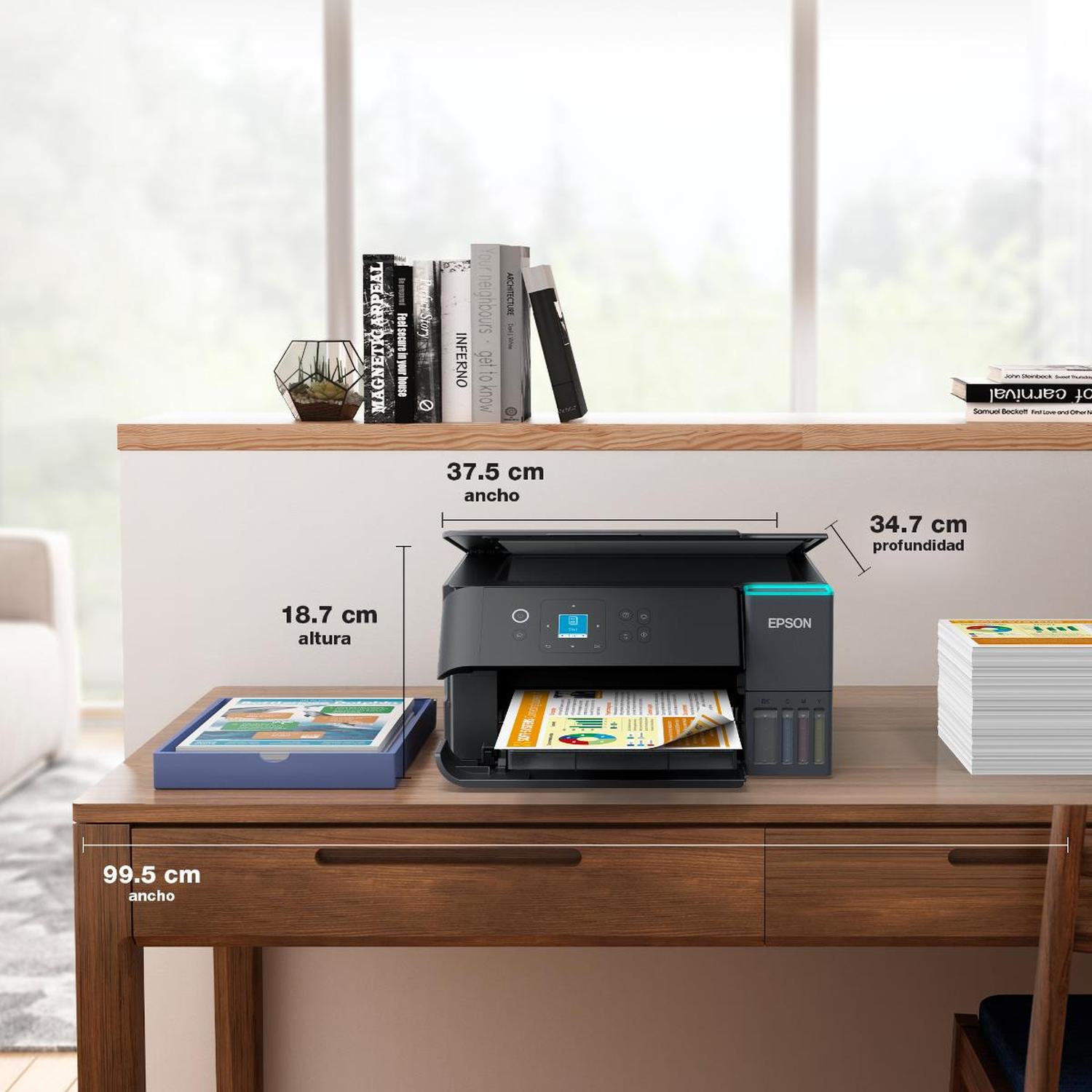 IMPRESORA EPSON MULTIFUNCIÓN 3EN1 ECOTANK L4360 DUPLEX/WI-FI - 8