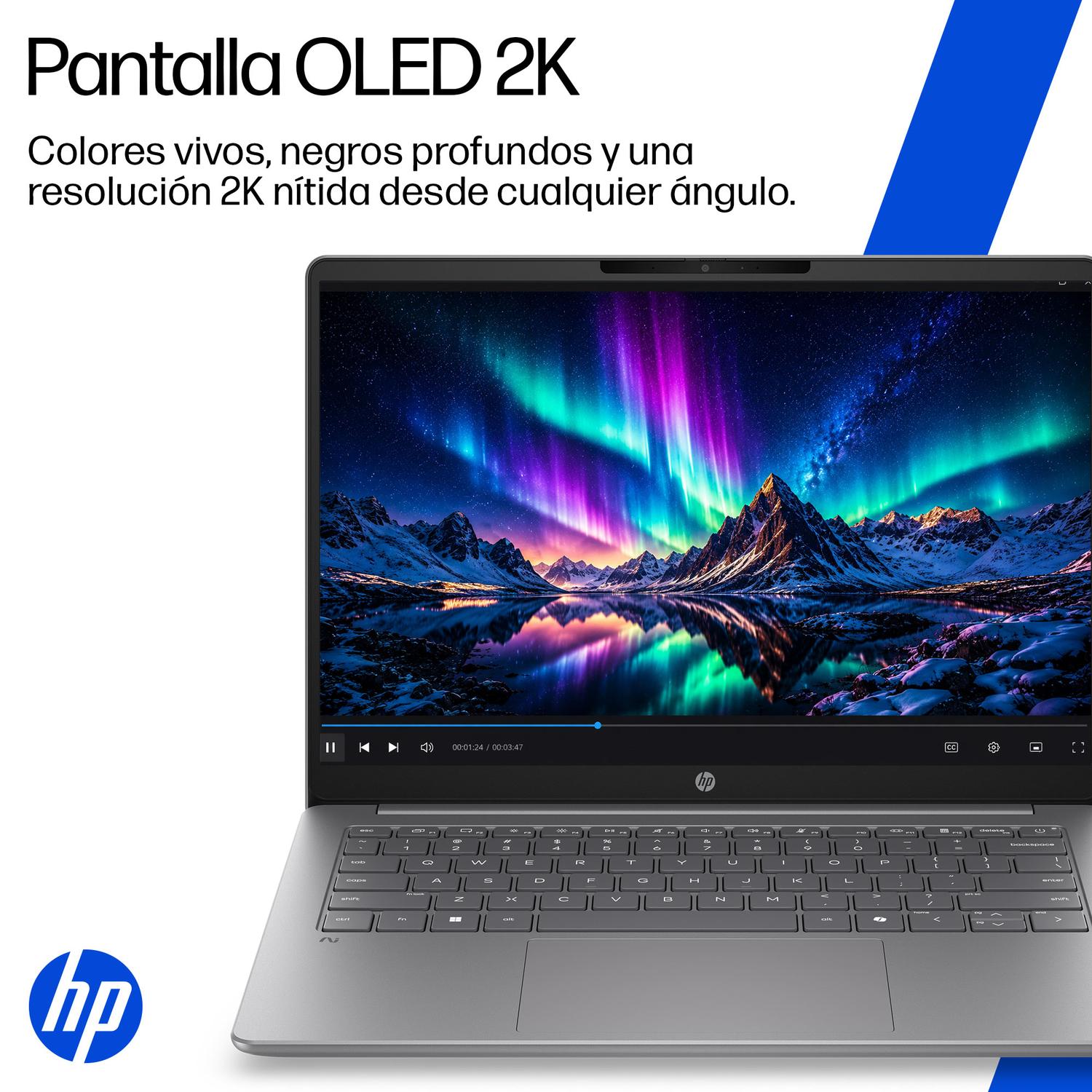 LAPTOP HP OMNIBOOK 3 AI 14-HZ0051LA, SNAPDRAGON X, 16 GB RAM, 512 GB SSD, 14' OLED 2K, WINDOWS 11 HO - 9